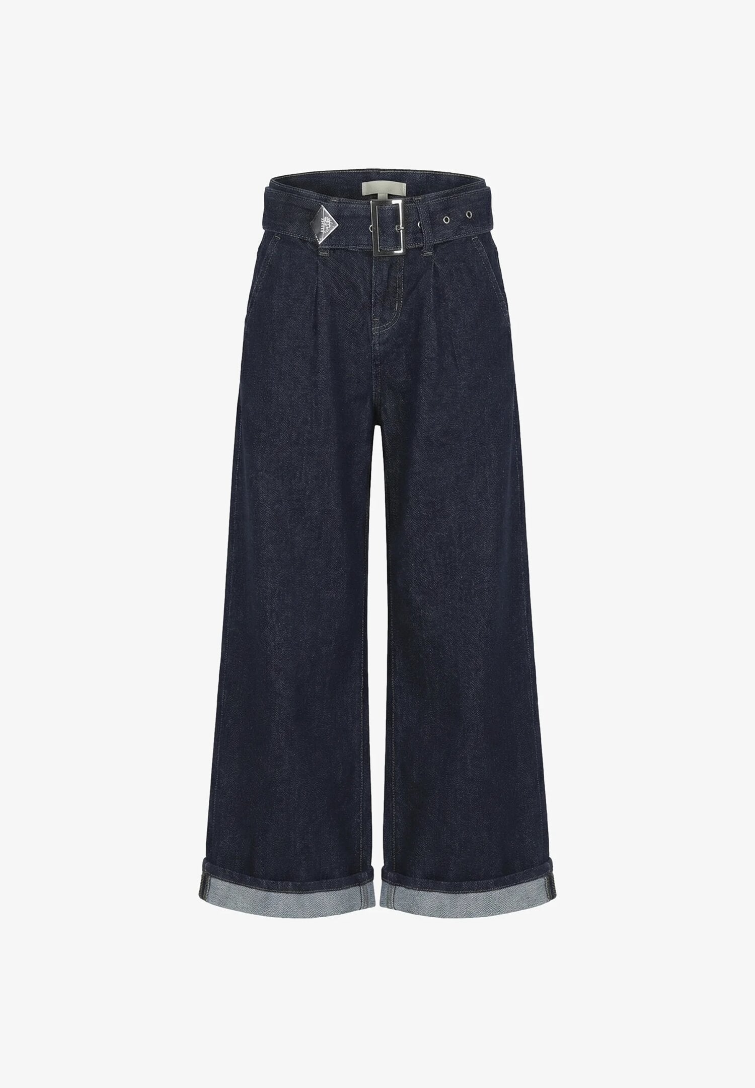 Roy Roger's Jeans Blu Scuro Larghi Con Cintura Bambina RG154_