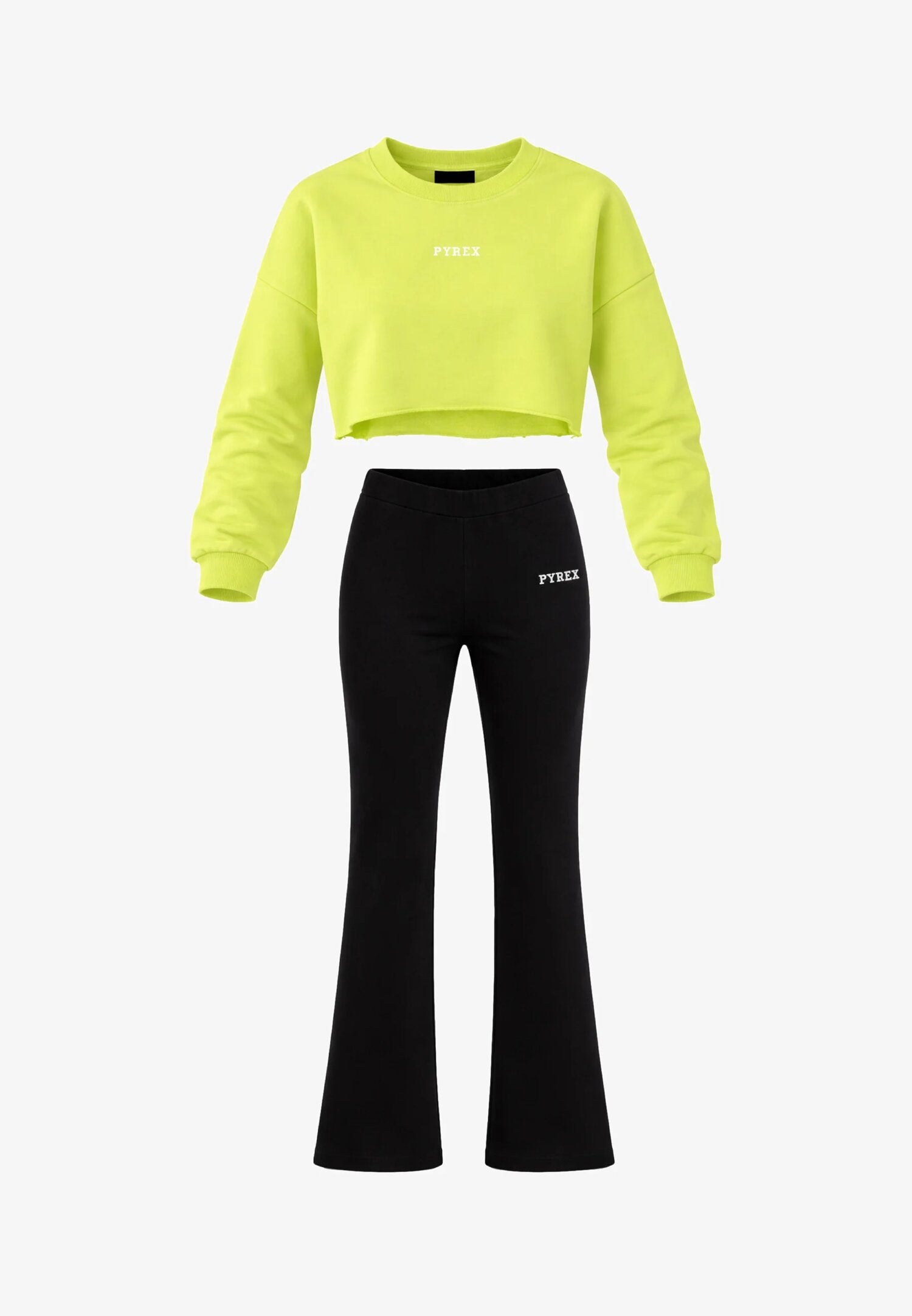 Pyrex Completo Lime Felpa/leggings Bambina Girocollo 26EPK46071+46106_