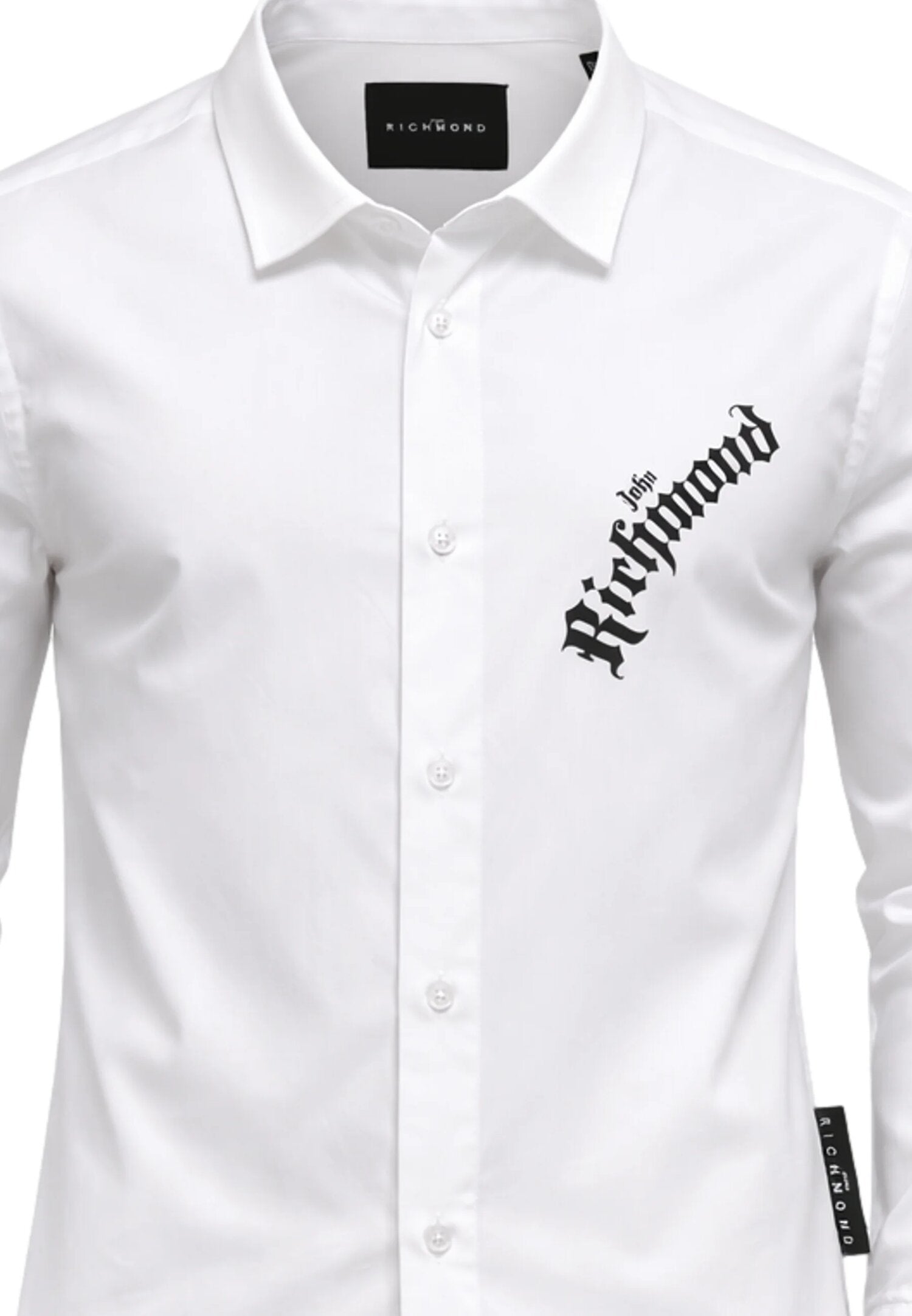 John Richmond Camicia Bianca Con Logo Sul Petto Bambino RBP26206CA_