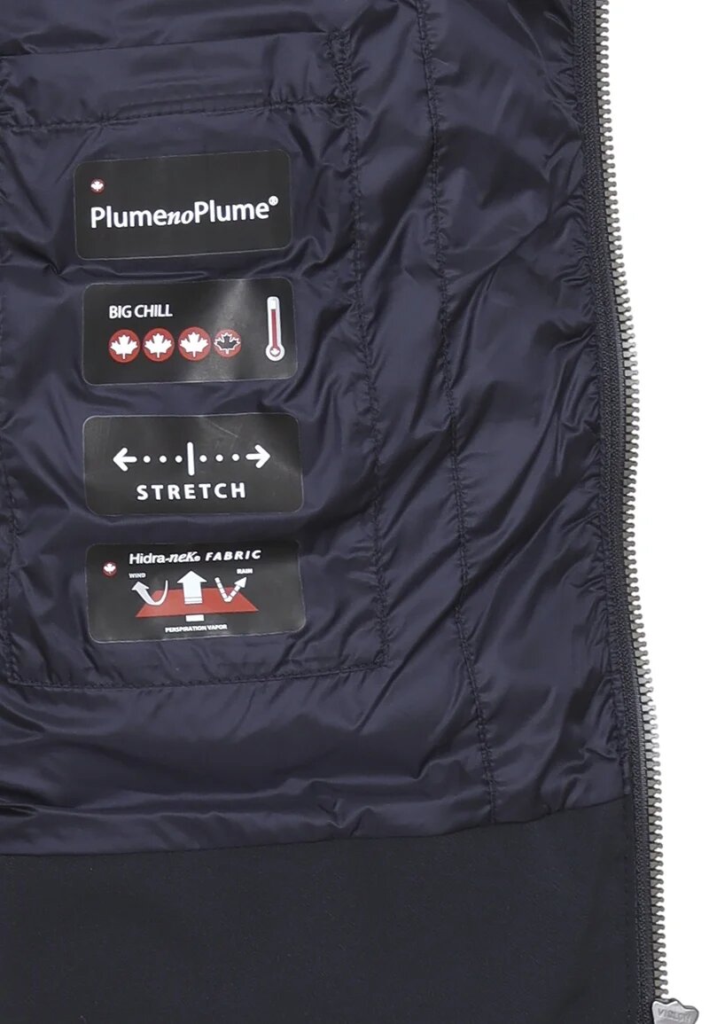 Canadiens Giubbotto Nero Bambino In Tessuto Con Cappuccio Invernale AI25