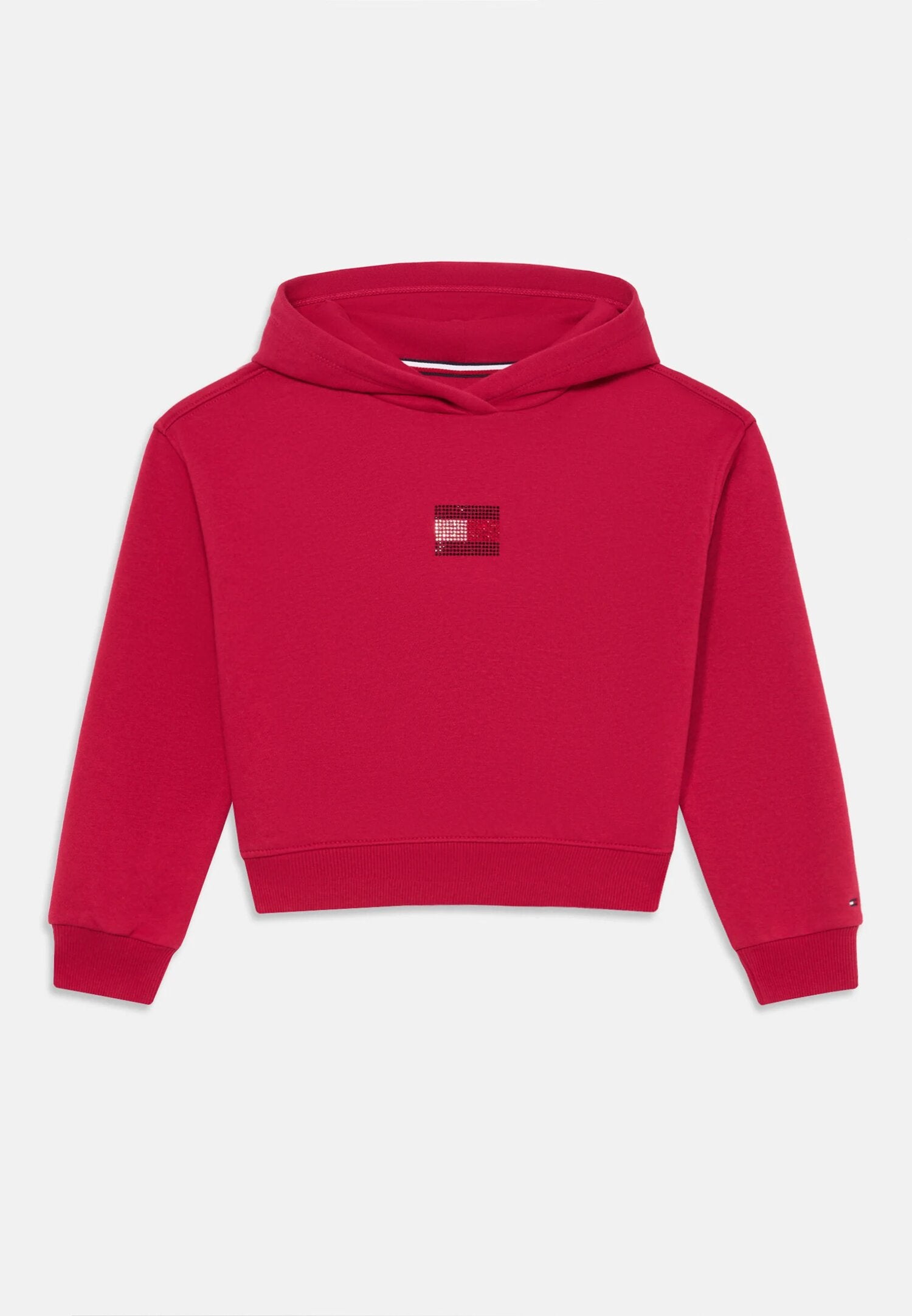 Tommy Hilfiger felpa fucsia bambina e ragazza con cappuccio logo