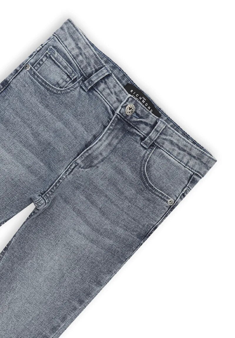 Richmond kids jeans grey with back print - BLUE | CammarataMode