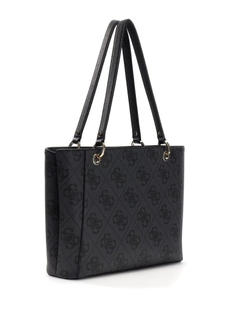 Guess borsa nera donna logo all over