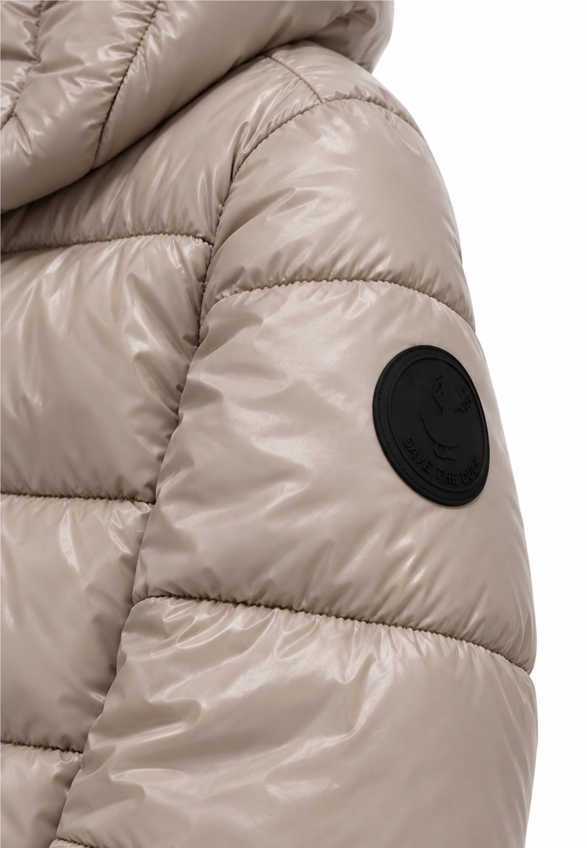 Save the Duck GIUBBOTTO BEIGE LUNGO A LINEA DRITTA Bambine e ragazze 10-J45510G.BEIGE_