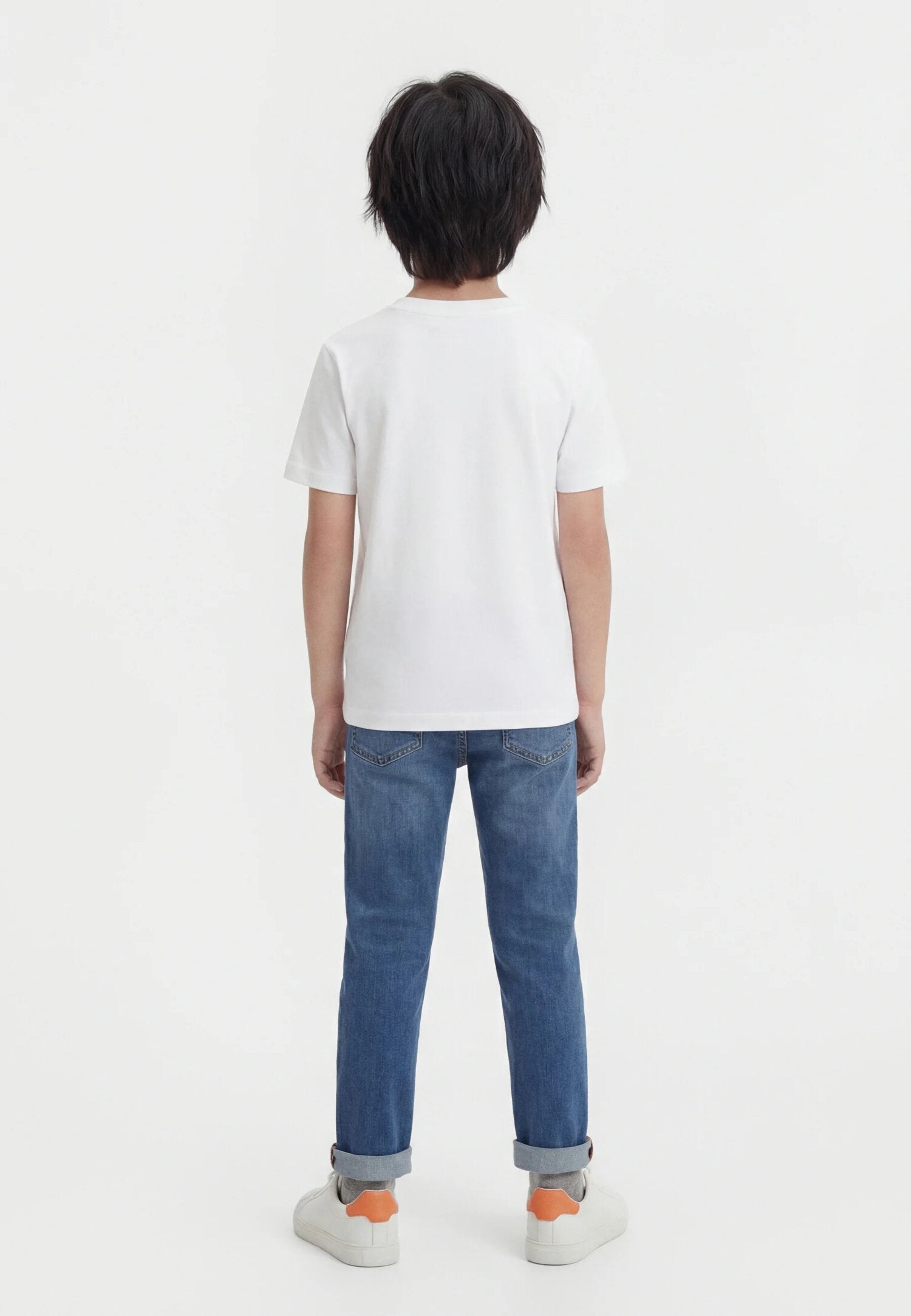 Calvin Klein Tshirt Bianca Con Logo Pixel Bambino LVCKSJA04BYAF_