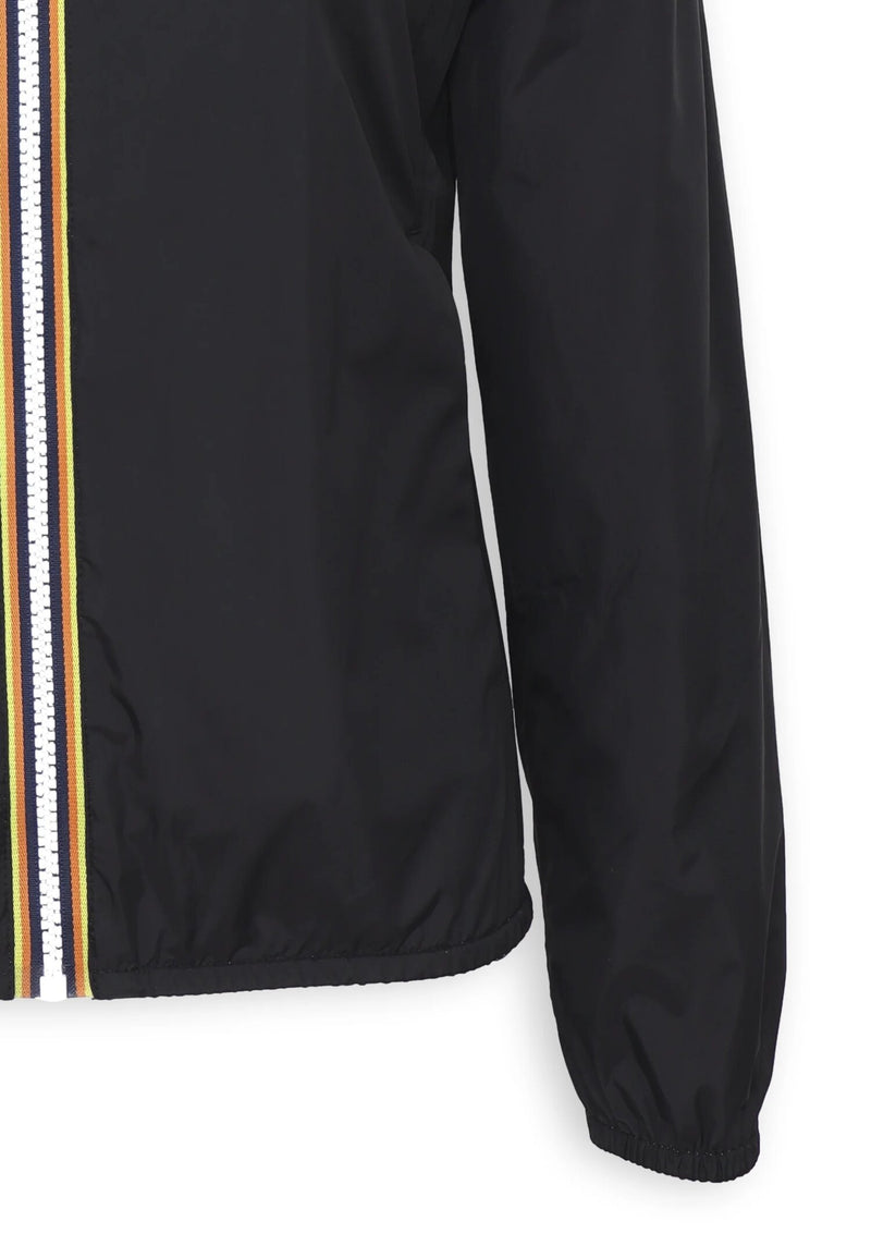 K-Way girls' black and white waterproof double-face jacket - BLACK | CammarataMode