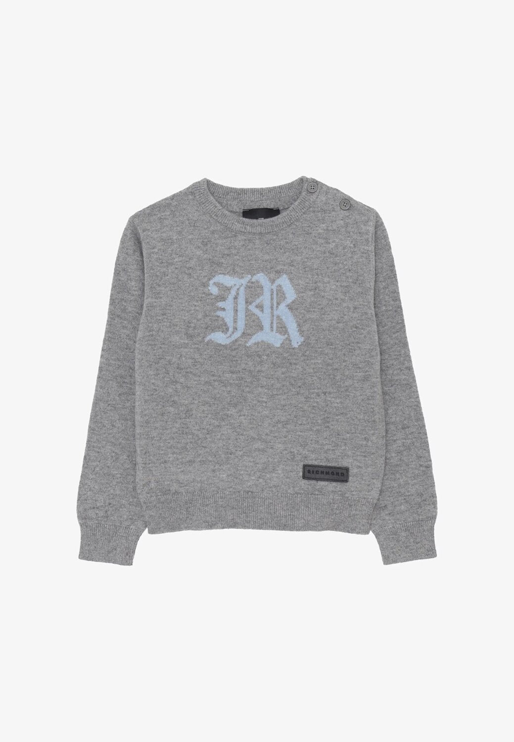 John Richmond maglia neonato grigia 6-36 mesi logo JR