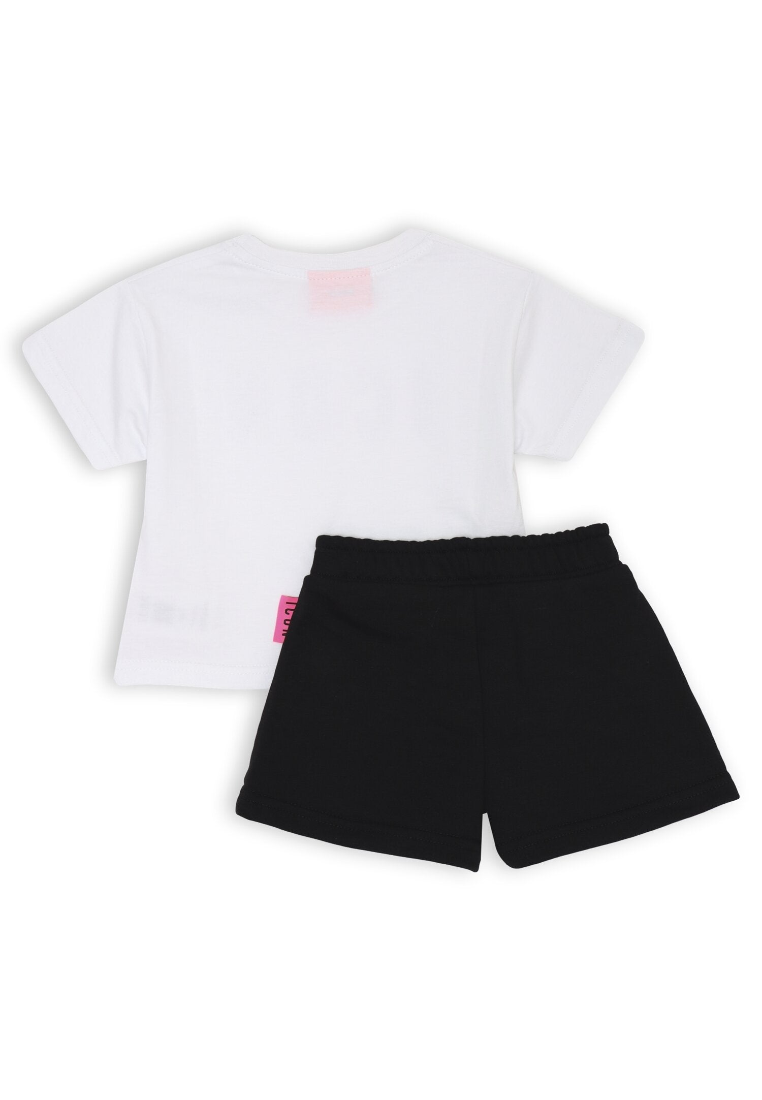 ICON completo bambina bianco nero 12 mesi 4 anni stampa mimetica | CammarataMode