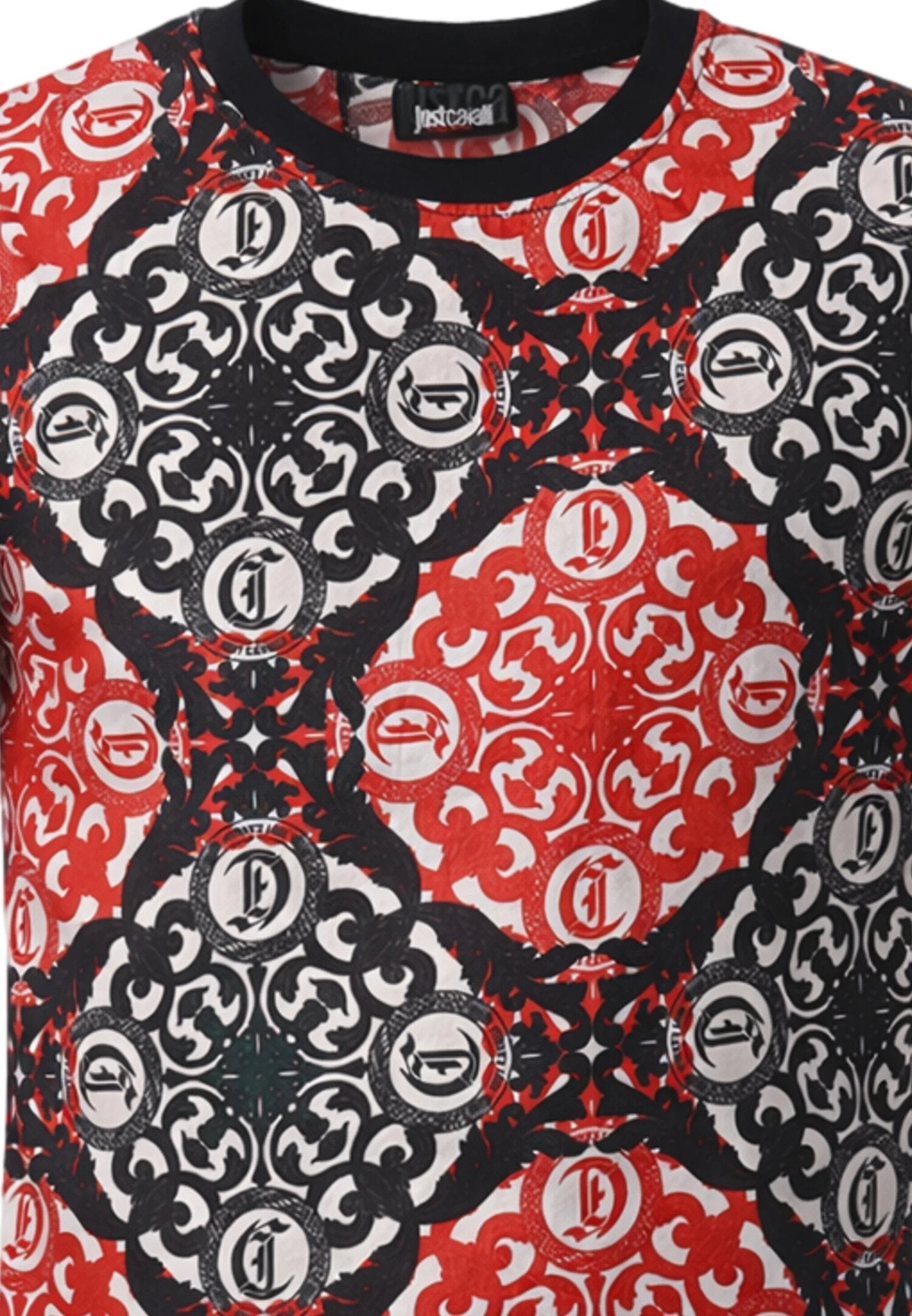Just Cavalli Tshirt Fantasia Red Bambino Girocollo JBP26059TS_