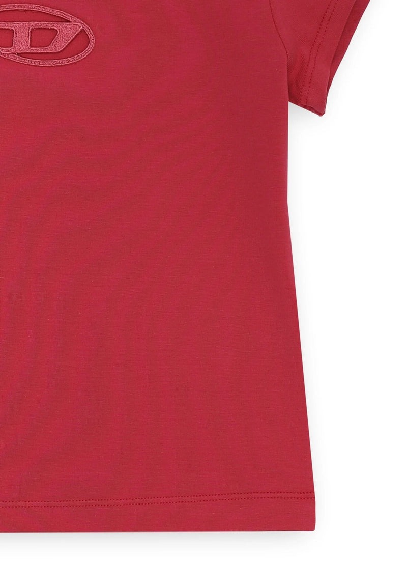 Diesel T-shirt bambina ragazza cotone fucsia - FUXIA | CammarataMode