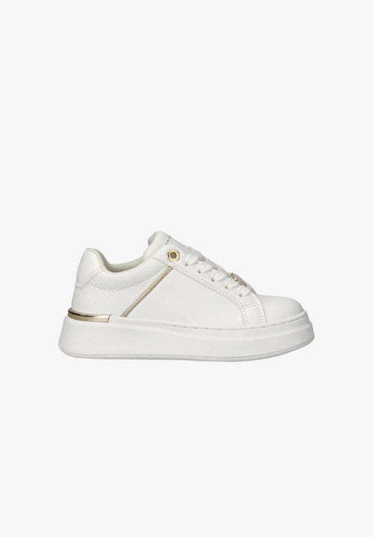 TOMMY HILFIGER sneaker bianca con lacci e dettagli oro Bambine e ragazze L-T3A9-35093-1955100.BIA_