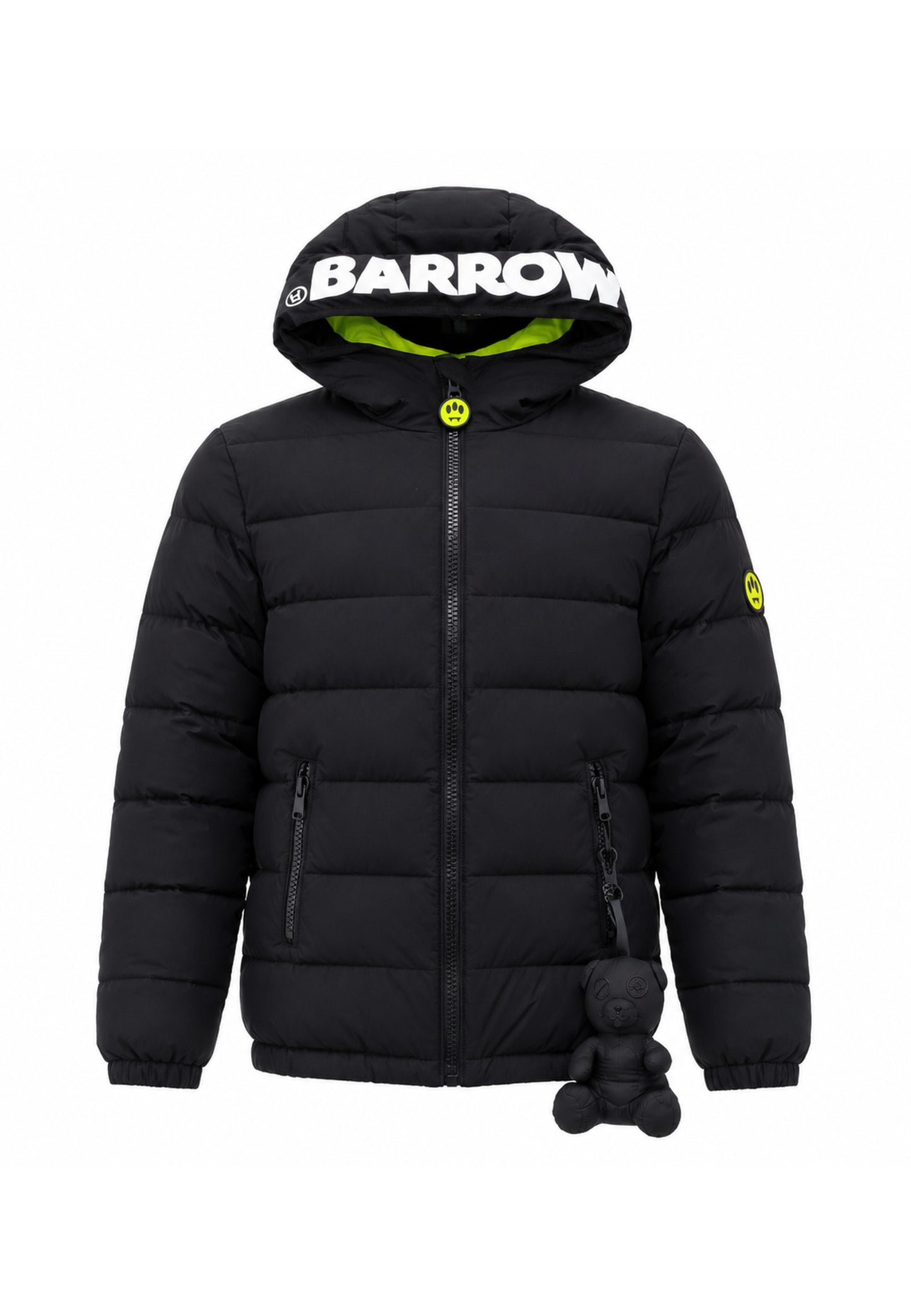 BARROW GIUBBOTTO NERO con logo nel cappuccio e portachiavi orsetto Bambini e ragazzi F6BKJUPF004.NE_