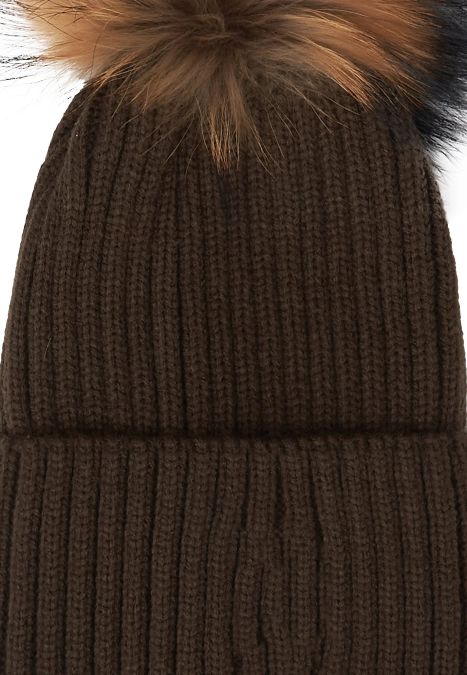 Refrigiwear Cappello Marrone Donna Ponpon In Lana Cuffia Elegante AI25