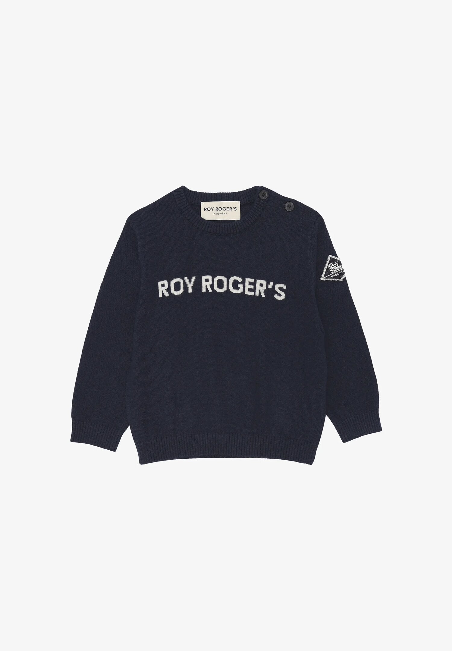 Roy Rogers Maglione Neonato Blu Cotone – 3/36 mesI