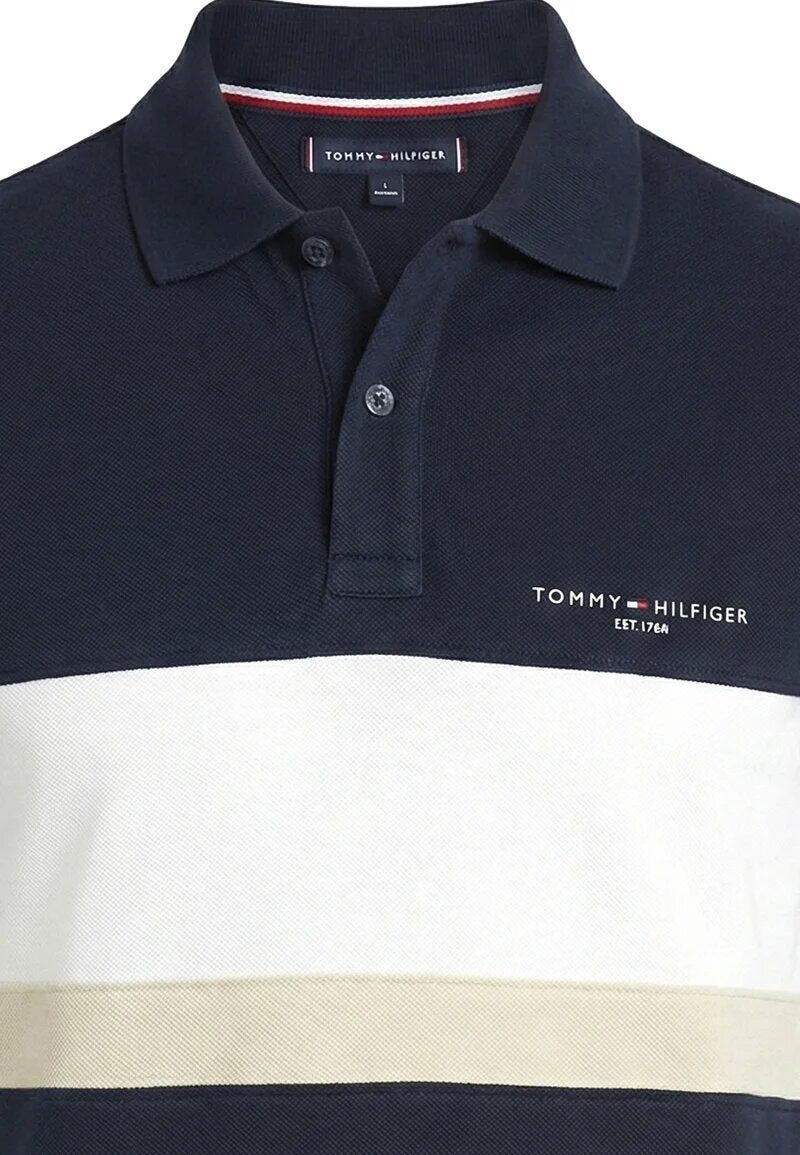 Tommy Hilfiger Polo Blu Piquet Bambino KB0KB10383C1GNEO_
