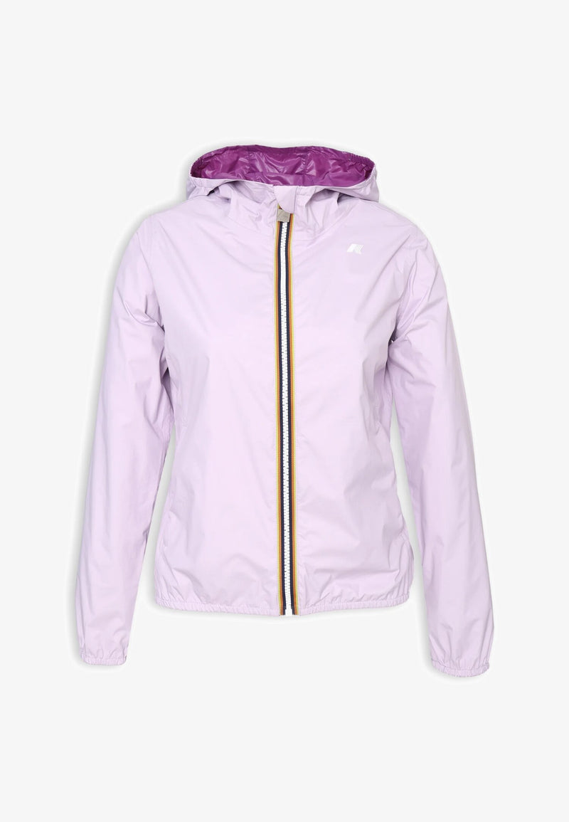K-Way girls' lilac and purple waterproof double-face jacket - LILAC | CammarataMode