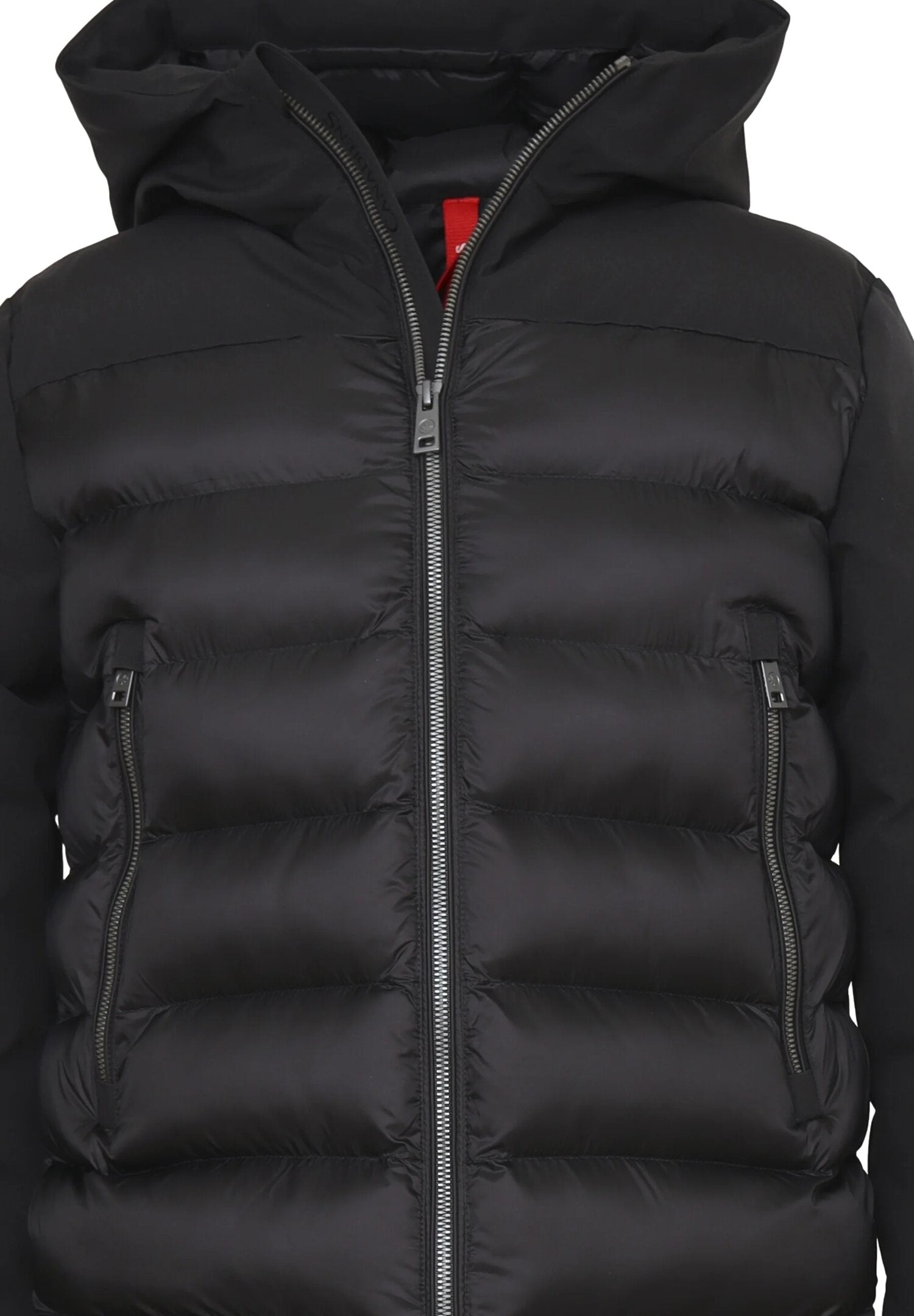 Canadiens Giubbotto Nero Bambino In Nylon Con Cappuccio Tipo Invernale AI25