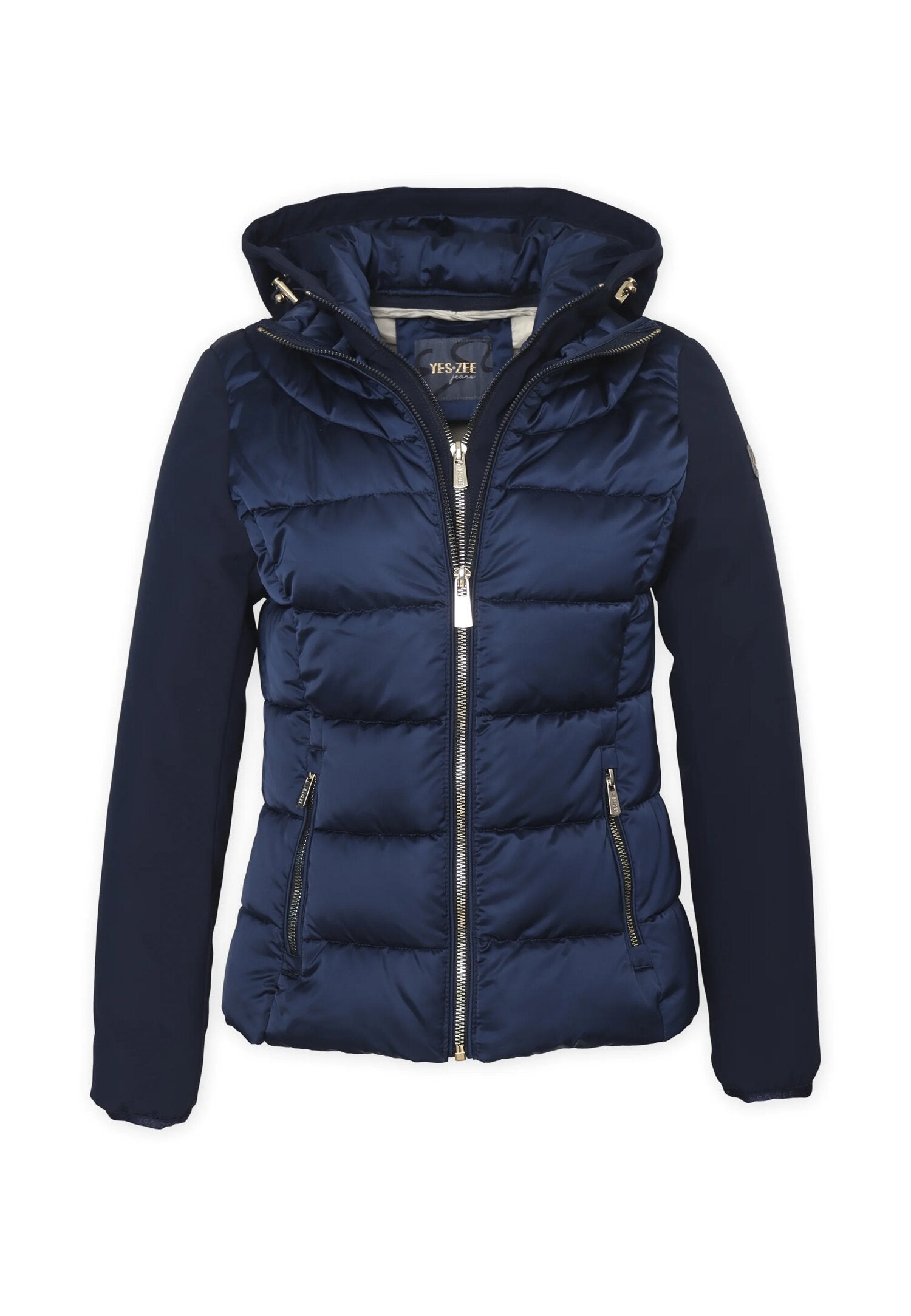 Piumino Yes Zee Blu Bambina 6-16 Anni con Cappuccio Removibile