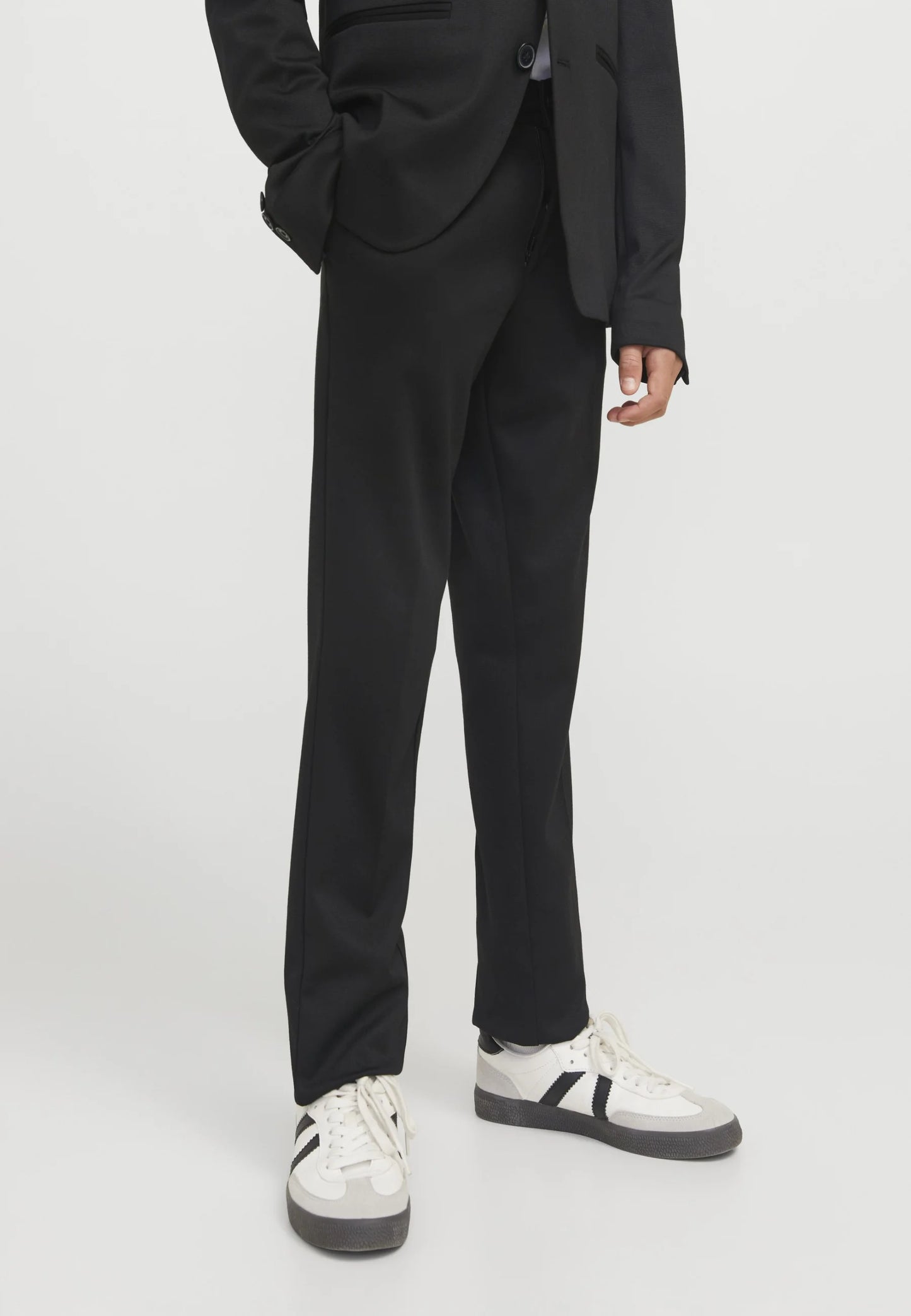 Jack & Jones Pantaloni neri in punto lana Bambini e ragazzi 12266479.NE_