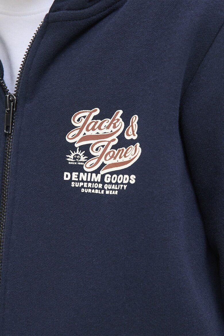 Jack & Jones Junior Felpa Blu Bambino In Cotone Con Zip | Quotidiano AI25 | CammarataMode