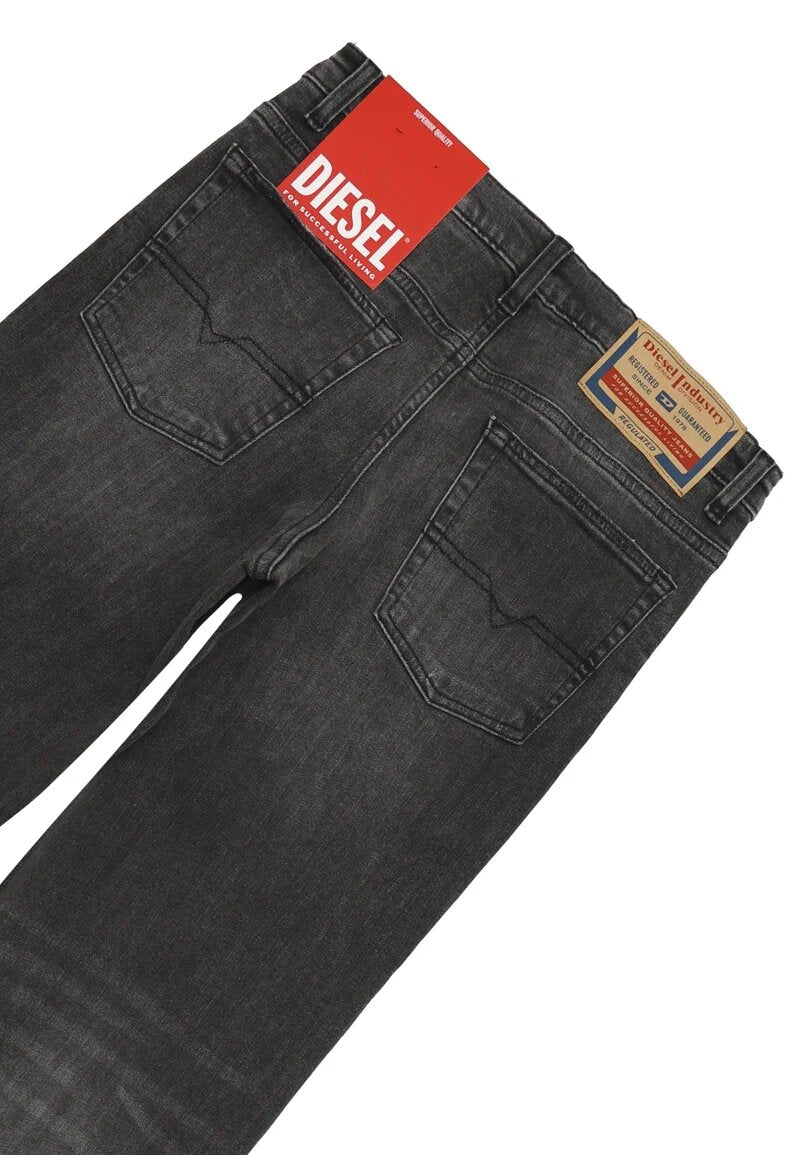 Diesel Jeans Bambino Nero In Cotone Vita Regolabile Da Passeggio AI 25