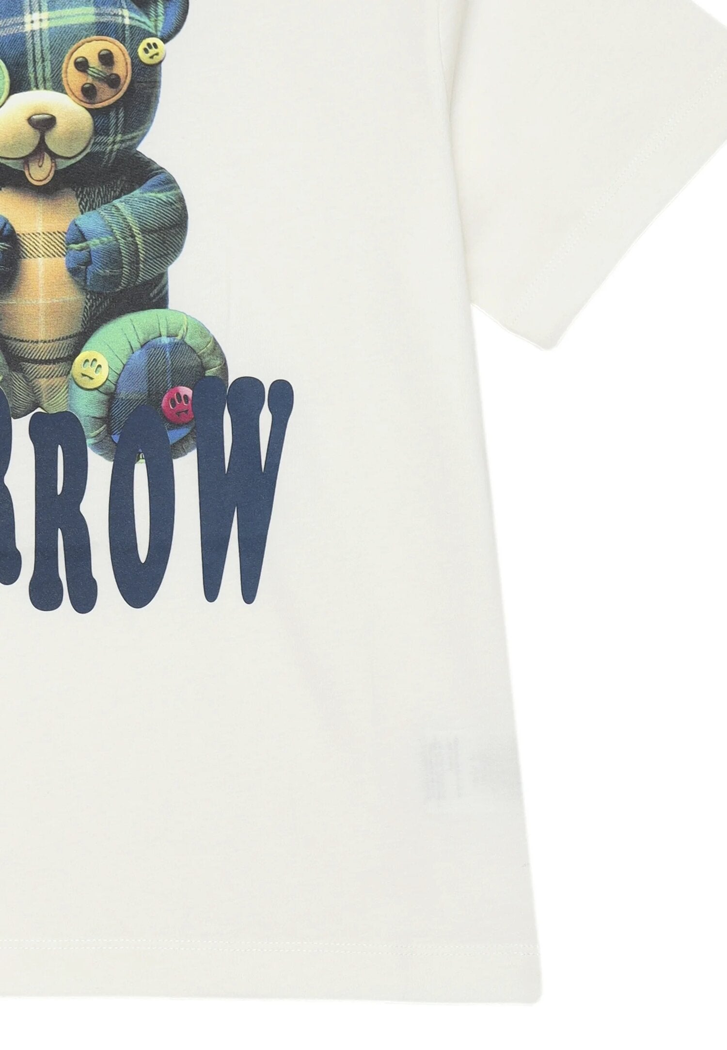 Barrow Tshirt Bianca Bambino In Cotone Maniche Corte Sportivo AI 25