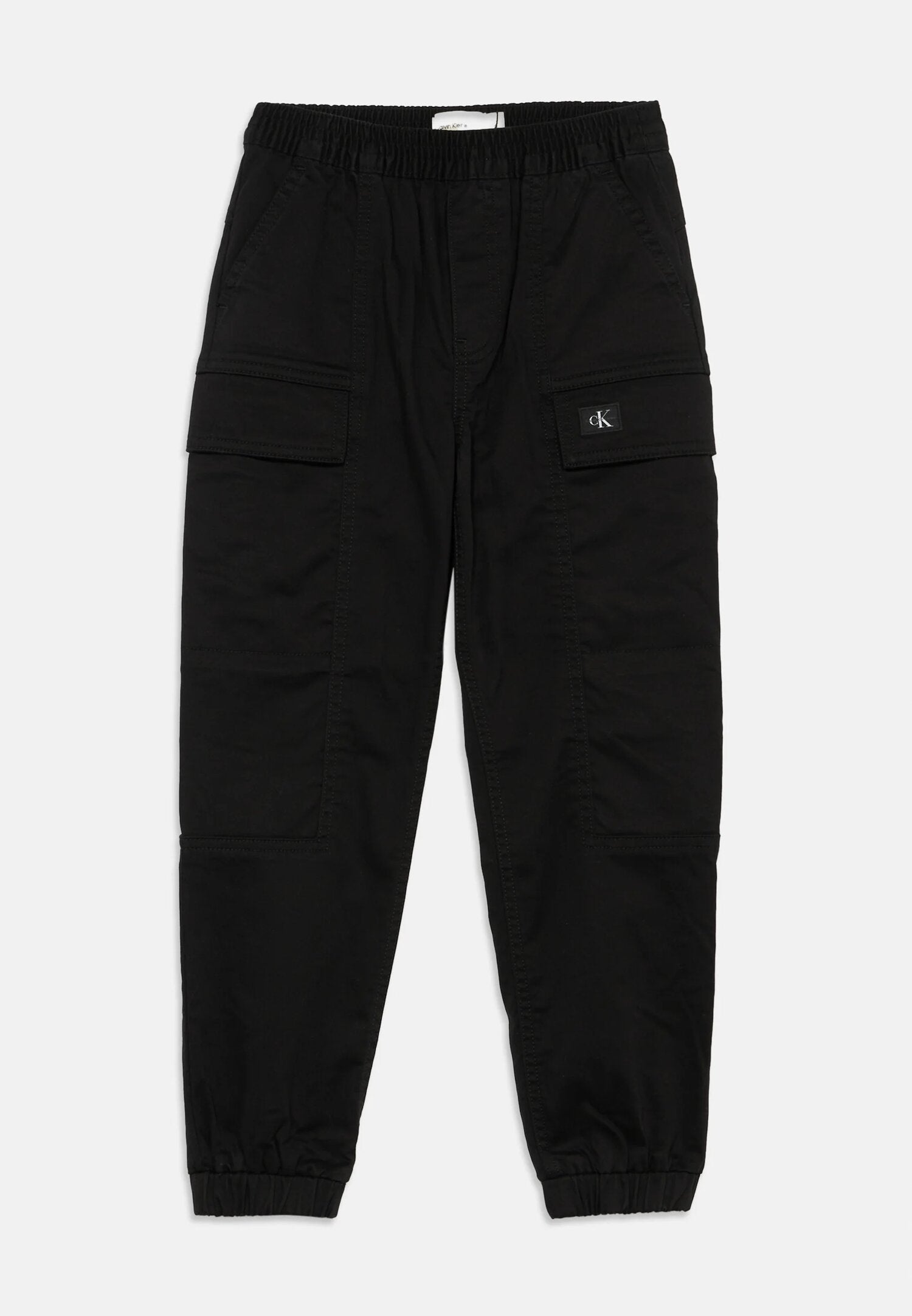 Calvin Klein Pantalone Cargo Nero Ragazzo Tasche Laterali Sportivo PE26