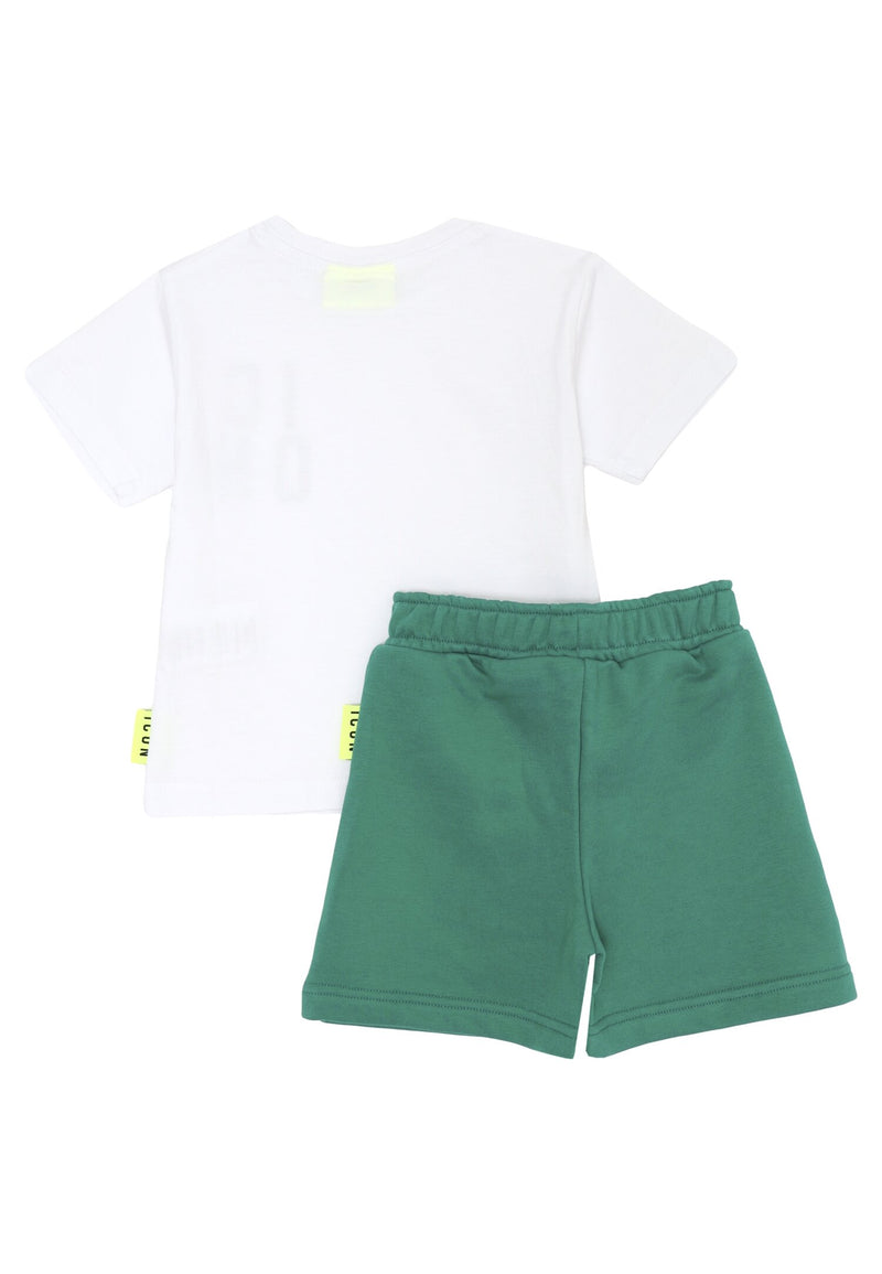 ICON complete green baby 12 months 4 years cotton vertical writing - GREEN | CammarataMode