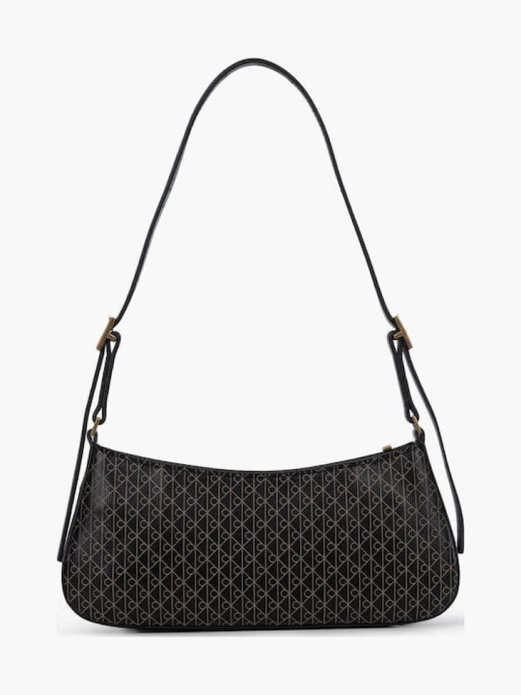 Calvin Klein borsa nera donna logo all over Misure: 27 x 13 x 5 cm