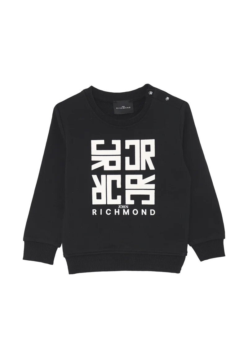 John Richmond completo neonato nero con stampa bianca 100% cotone