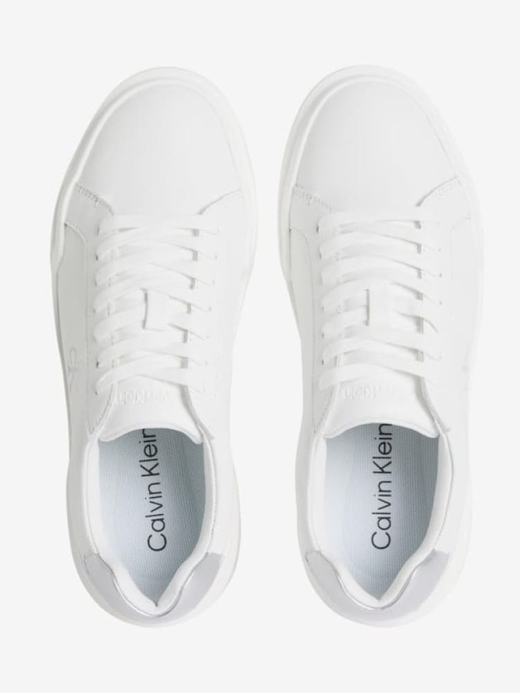 Calvin Klein scarpe bianche donna con logo