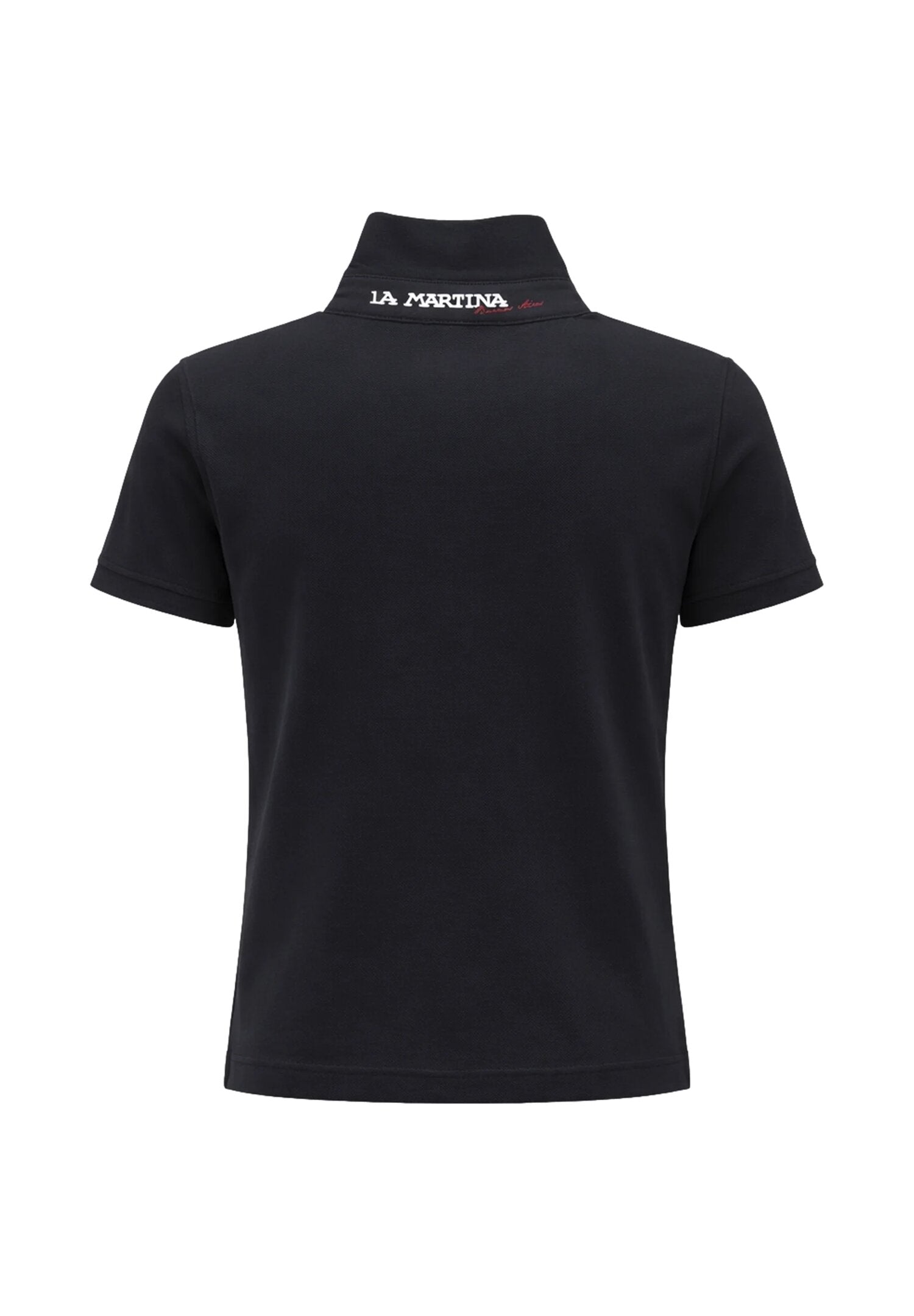 La Martina Polo Blu Scuro Con Logo Piccolo Bianco Bambino MAB0016_