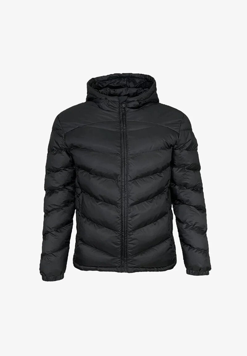 Ciesse Piumini Giubbotto Nero Uomo In Nylon Con Cappuccio Invernale AI25