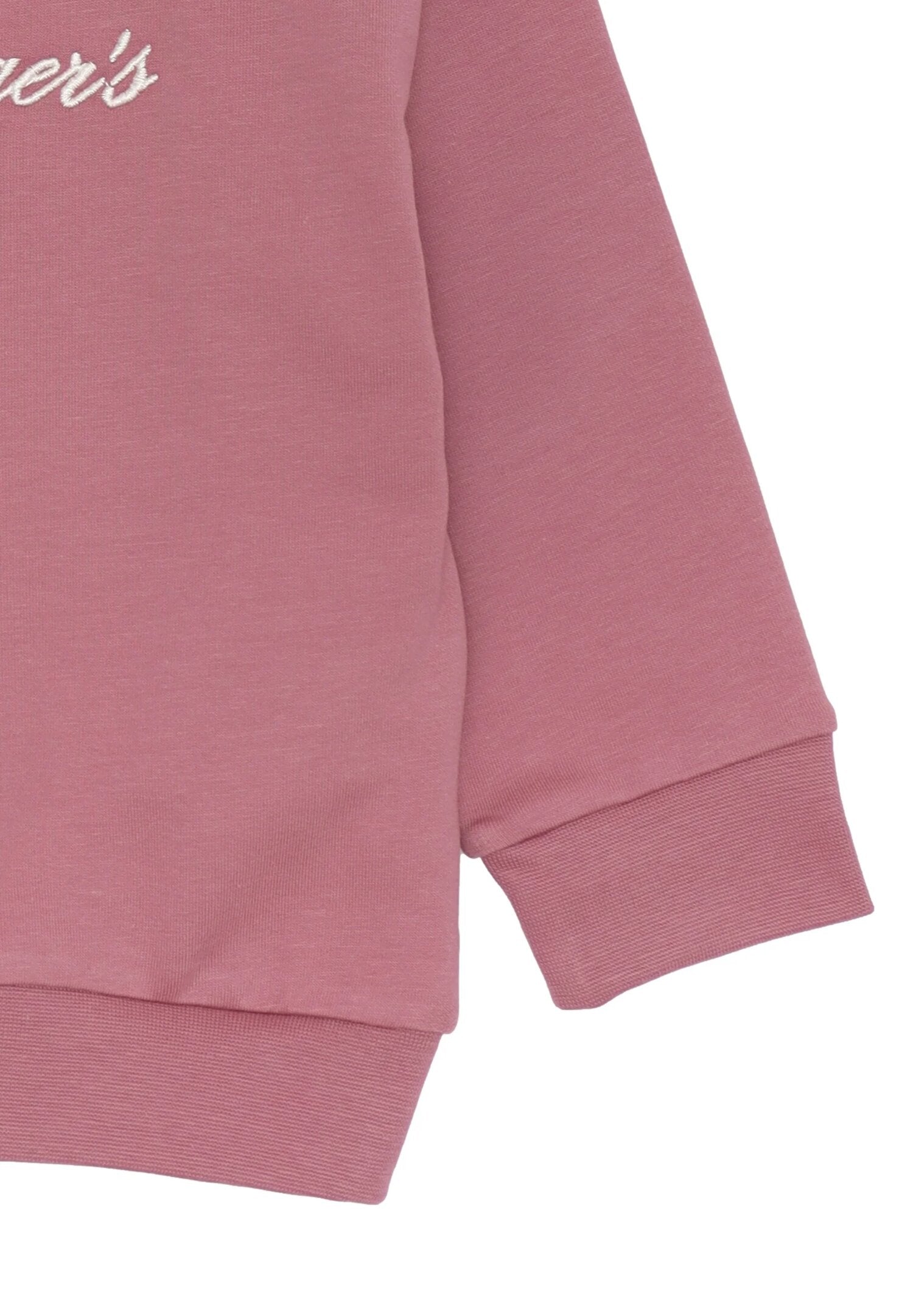 Roy Rogers Felpa Bambina Fancy Cursive Ricamo - Rosa