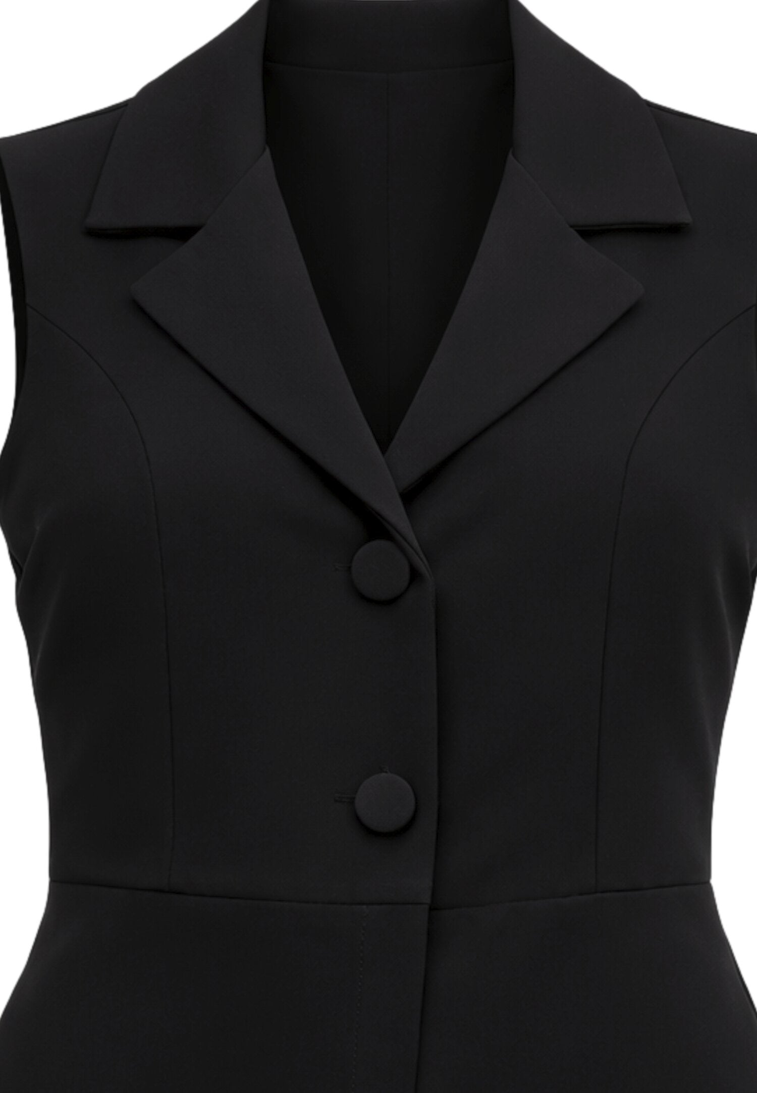 Mon Saurire Tutina Nera Smanicata Con Collo Rever Bambina M1338J_