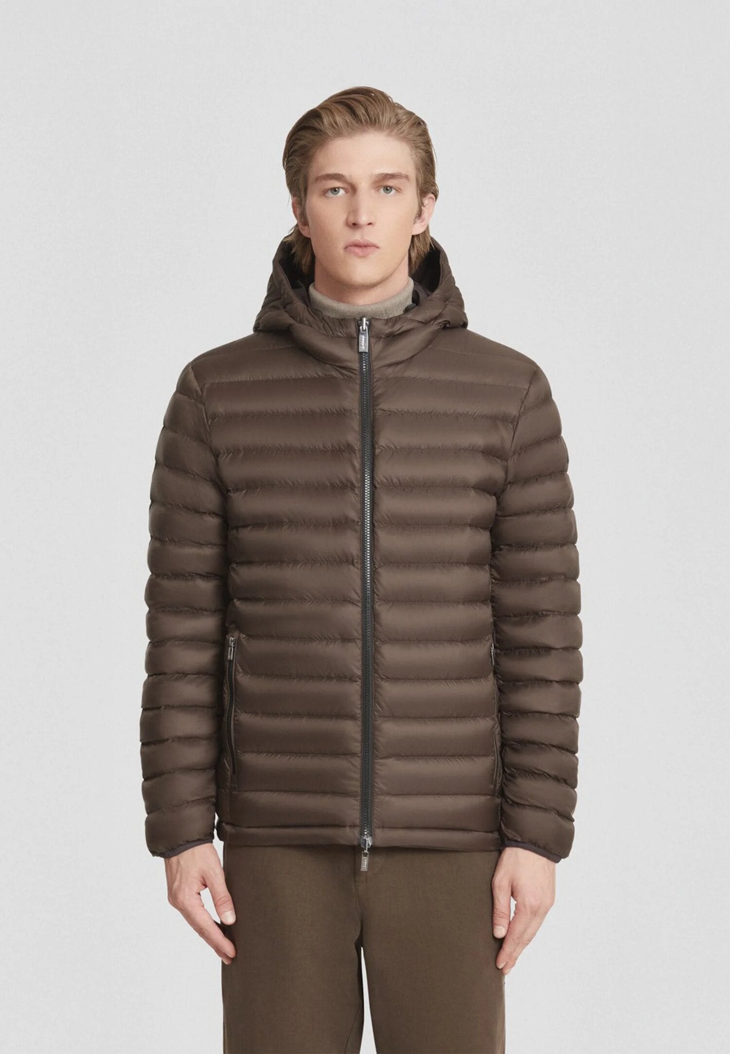 Ciesse Piumini Giubbotto Marrone Uomo In Nylon Reversibile Invernale AI25