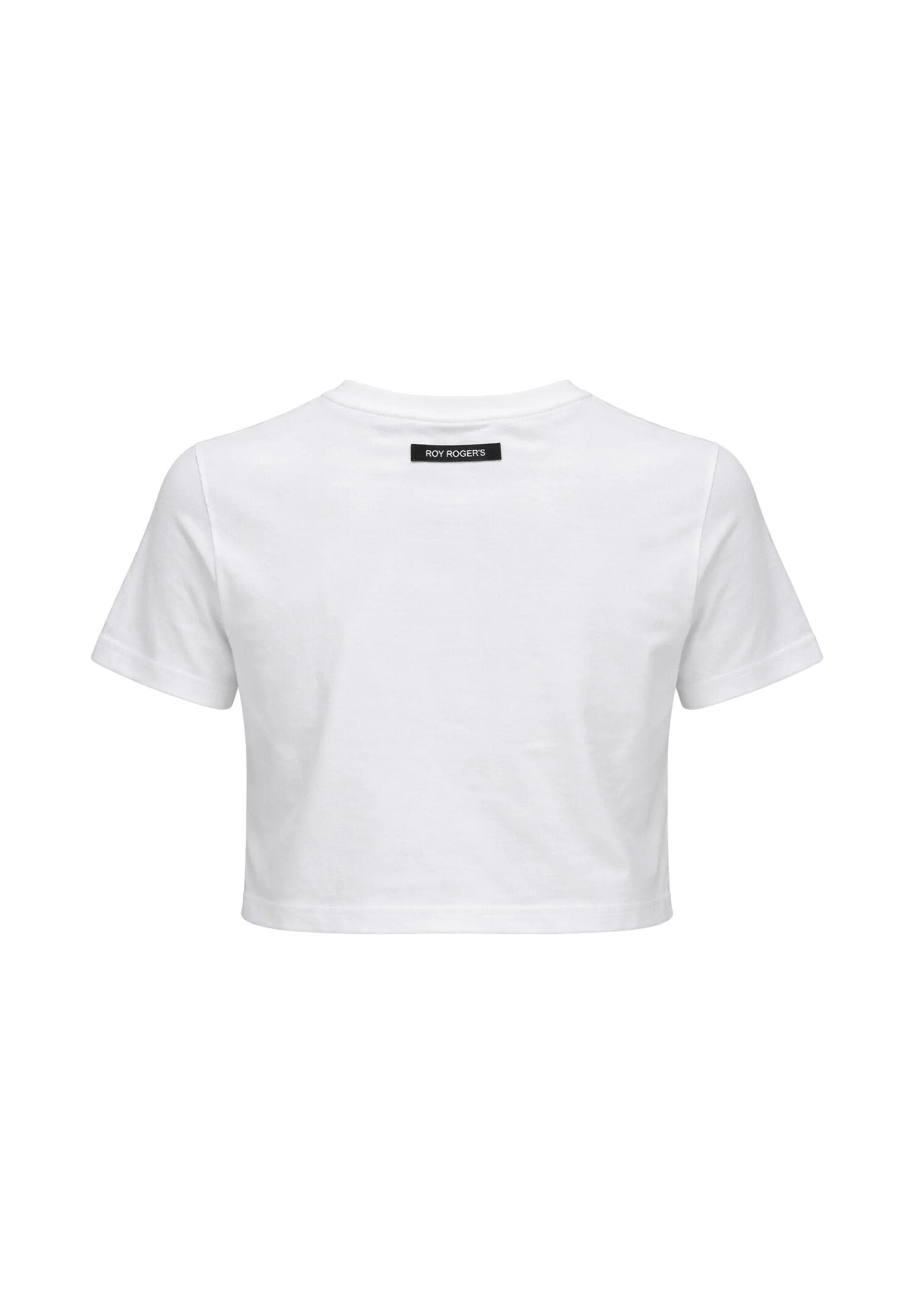 Roy Roger's t Shirt Bianca Bambina Modello Crop RG171_