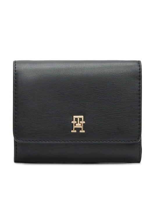 Tommy Jeans portafoglio nero donna mini logo | Misure: 12 x 3.5 x 10 cm
