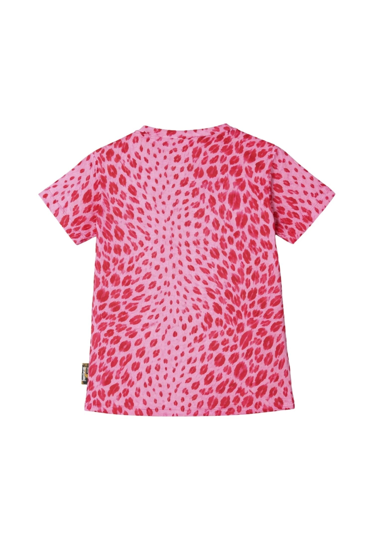 Just Cavalli Tshirt Rosa Fantasia Baci Bambina Maniche Corte - JGP26045TS_