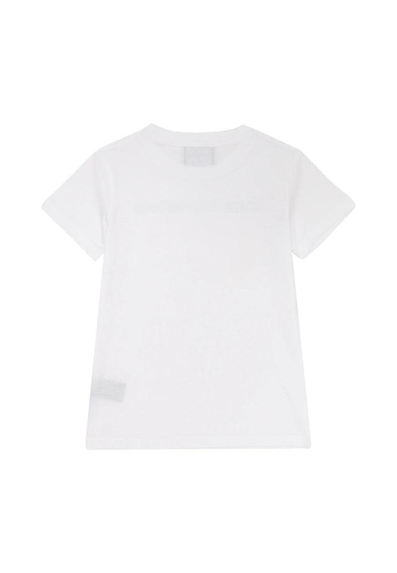 John Richmond T-shirt Stampa Bambina Off White Primavera Cotone Jersey - BIANCO | CammarataMode