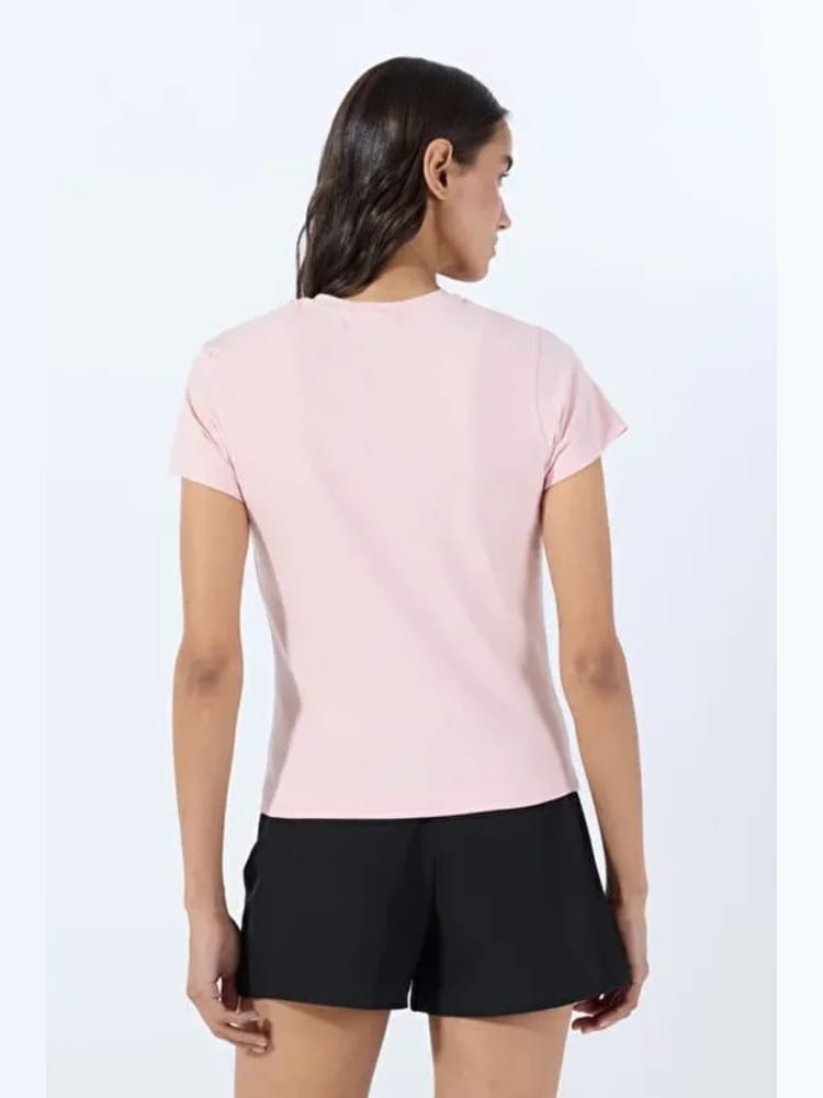Guess tshirt rosa donna con logo