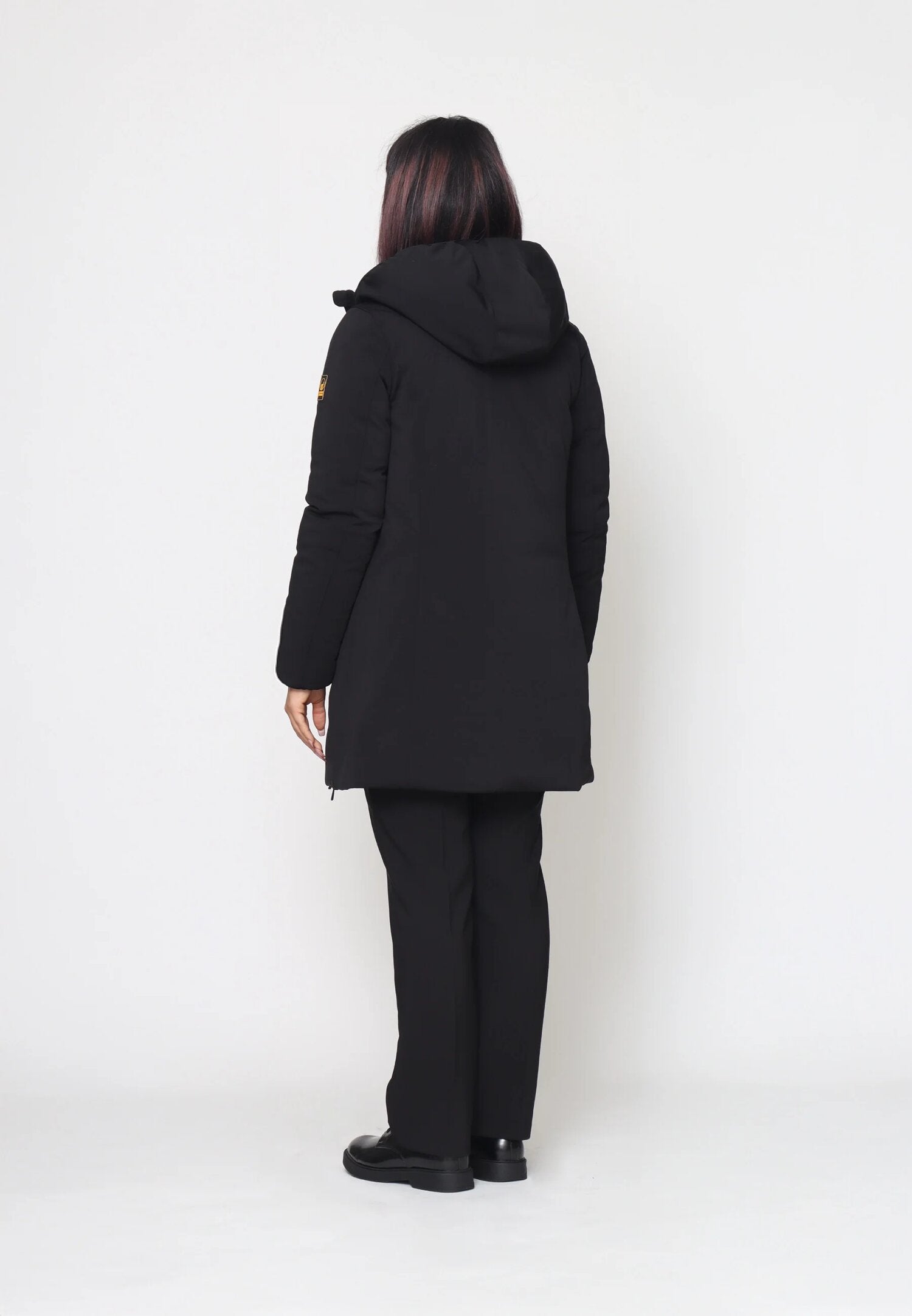 Ciesse Piumini Giubbotto Nero Donna In Poliestere Con Cappuccio Elegante AI25