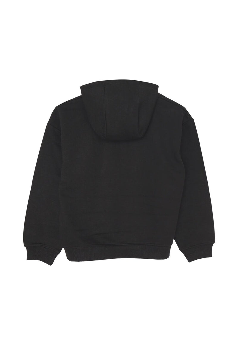 John Richmond Felpa con Cappuccio Bambino 2-16 Anni – Cotone Nero Logo - NERO | CammarataMode
