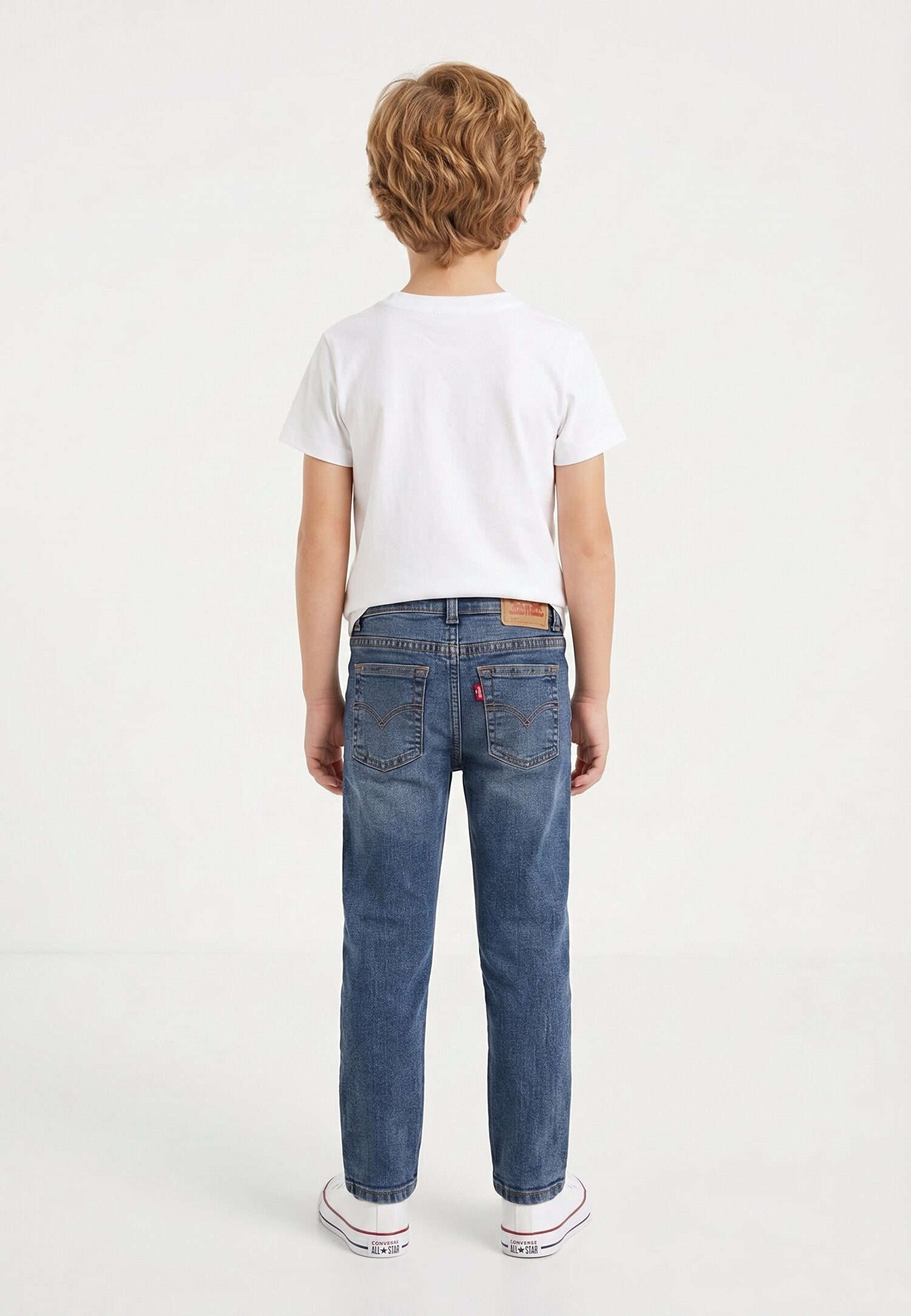 Levi's Tshirt Bianca Logo Ricamato Piccolo Bambino 8EA100-001_