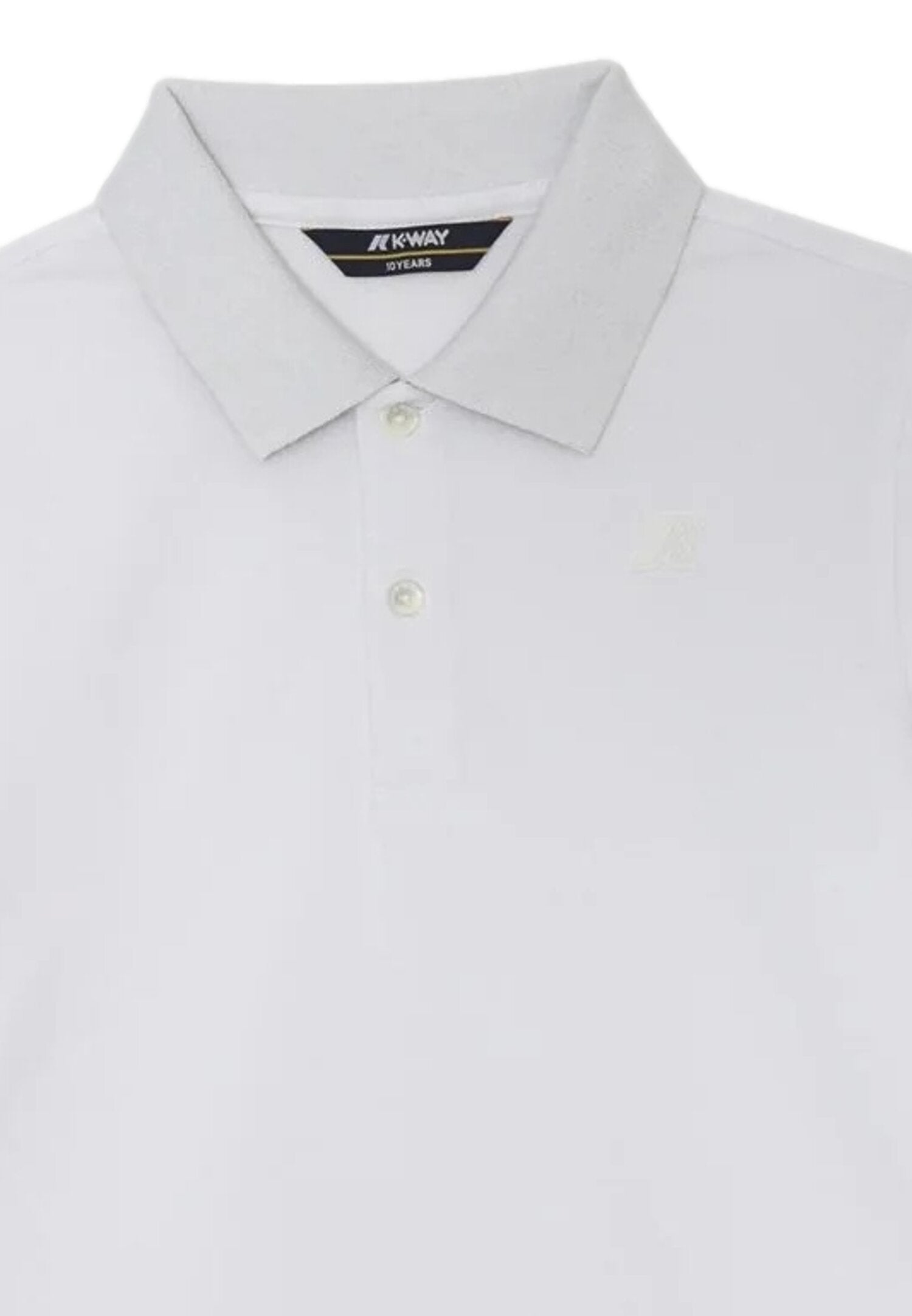 K-Way Polo Bianca Bambino Kids Junior Manica Corta Estiva | CammarataMode