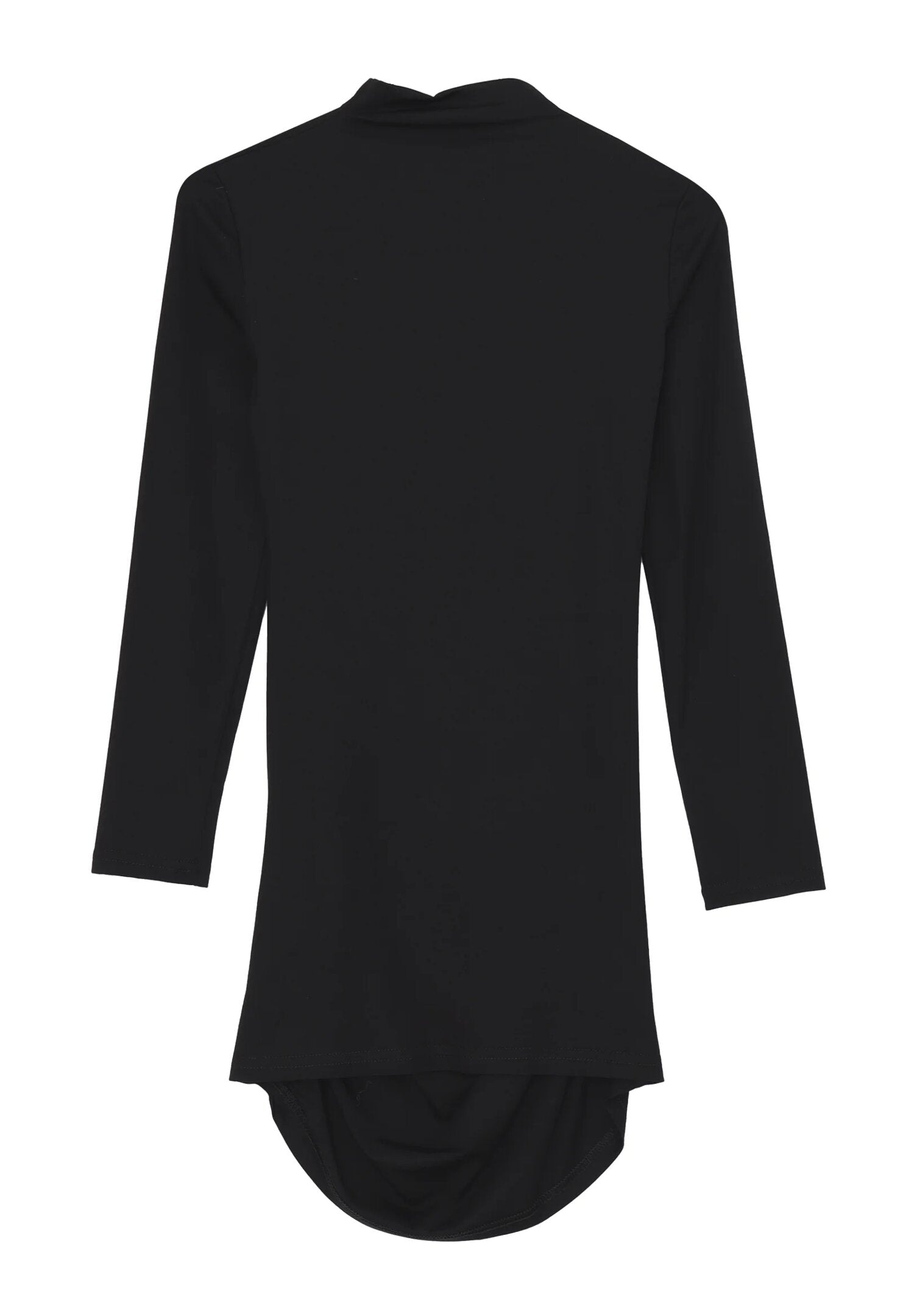 Marc Ellis Abito Nero Bambina Arricciato In Jersey Slim Fit Elegante AI25