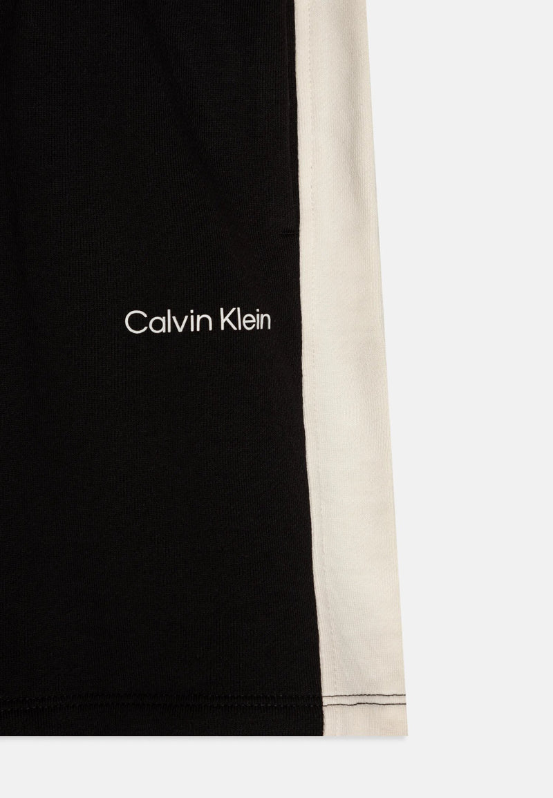 Calvin Klein black sweatshirt Bermuda kids boys spring summer - BLACK | CammarataMode