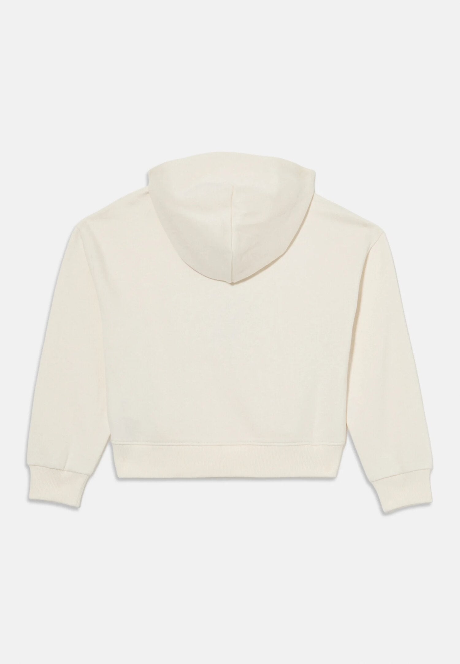 Tommy Hilfiger felpa panna bambina e ragazza con cappuccio logo strass