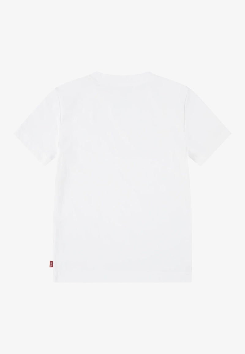 Levi's t shirt bianca bambino ragazzo logo grafico cotone kids junior - BIANCO | CammarataMode