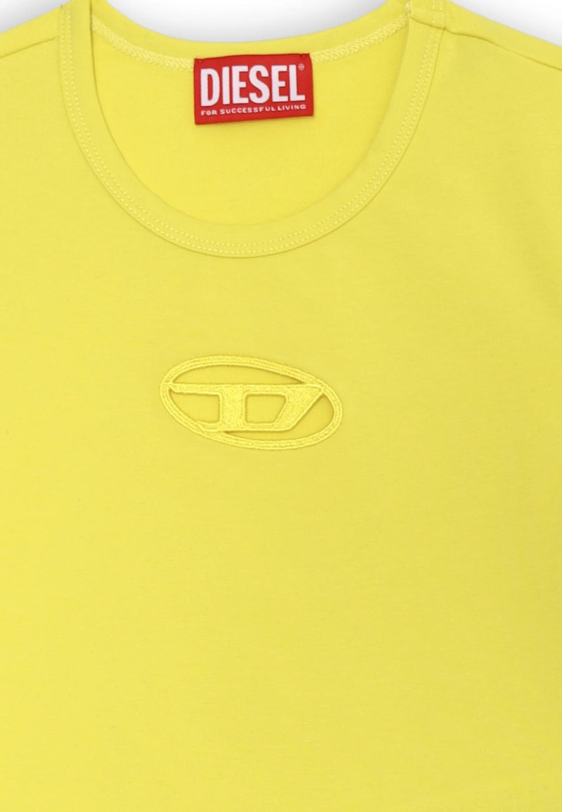 Diesel T-shirt bambina ragazza cotone giallo - GIALLO | CammarataMode